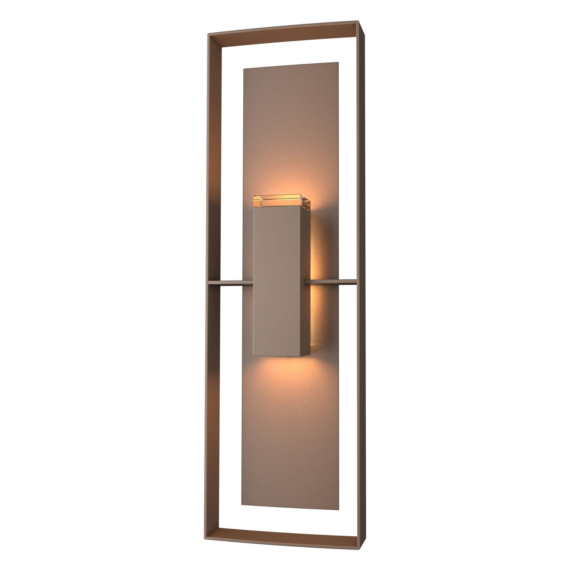 Shown in Coastal Bronze finish and Clear glass and Coastal Bronze accent