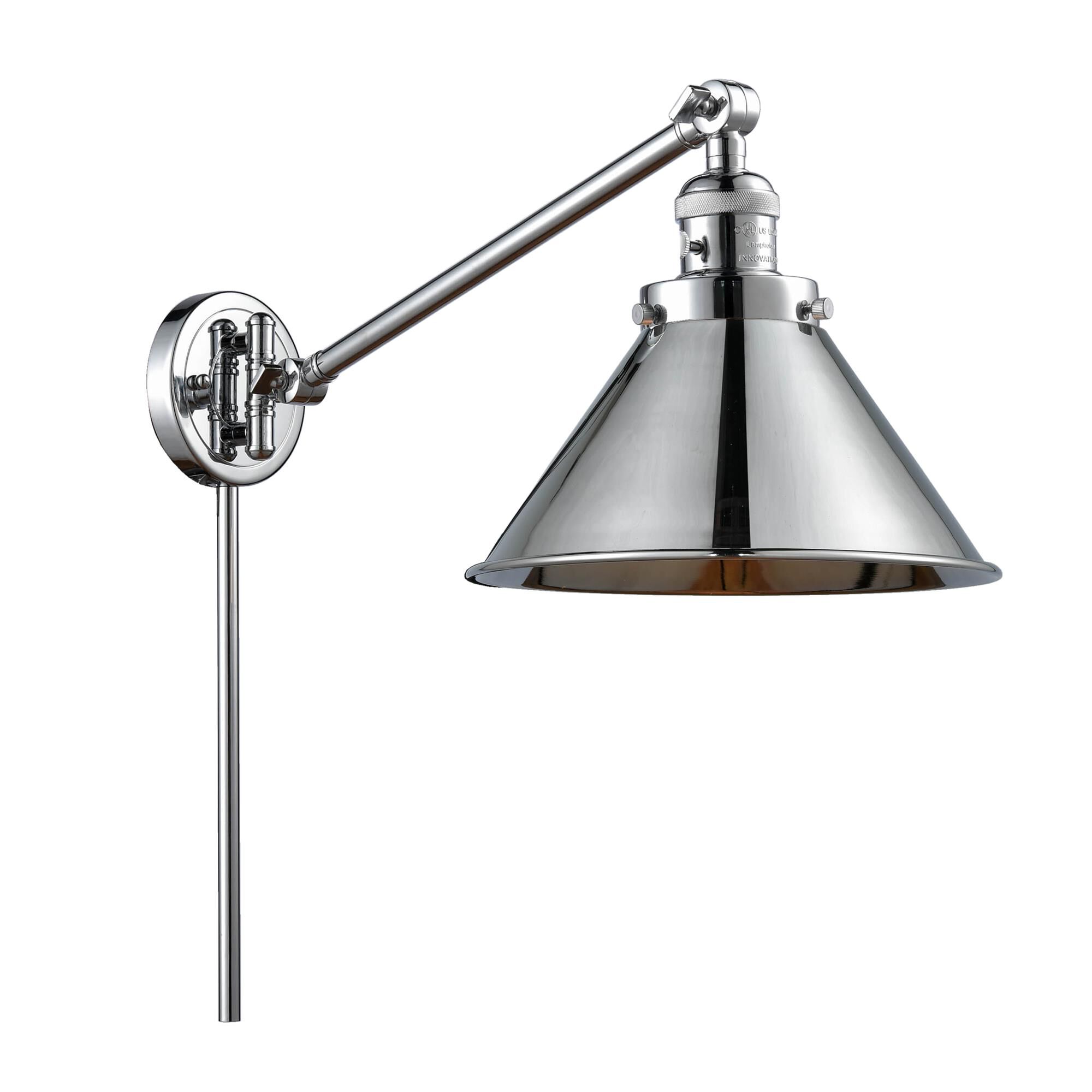Shown in Polished Chrome finish and Polished Chrome shade