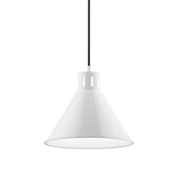 Shown in White finish and Metal shade