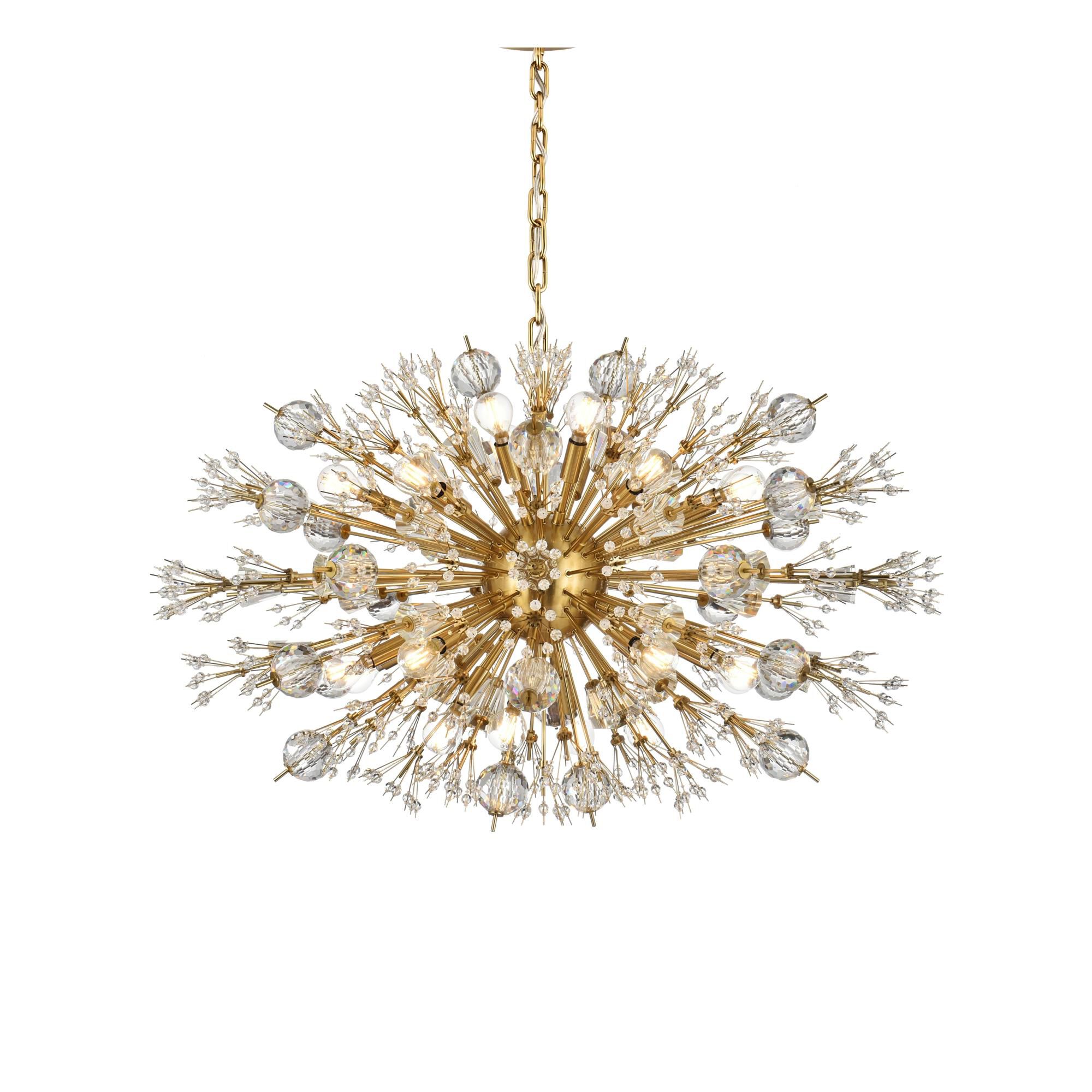 Shown in Gold finish and Royal Cut crystal