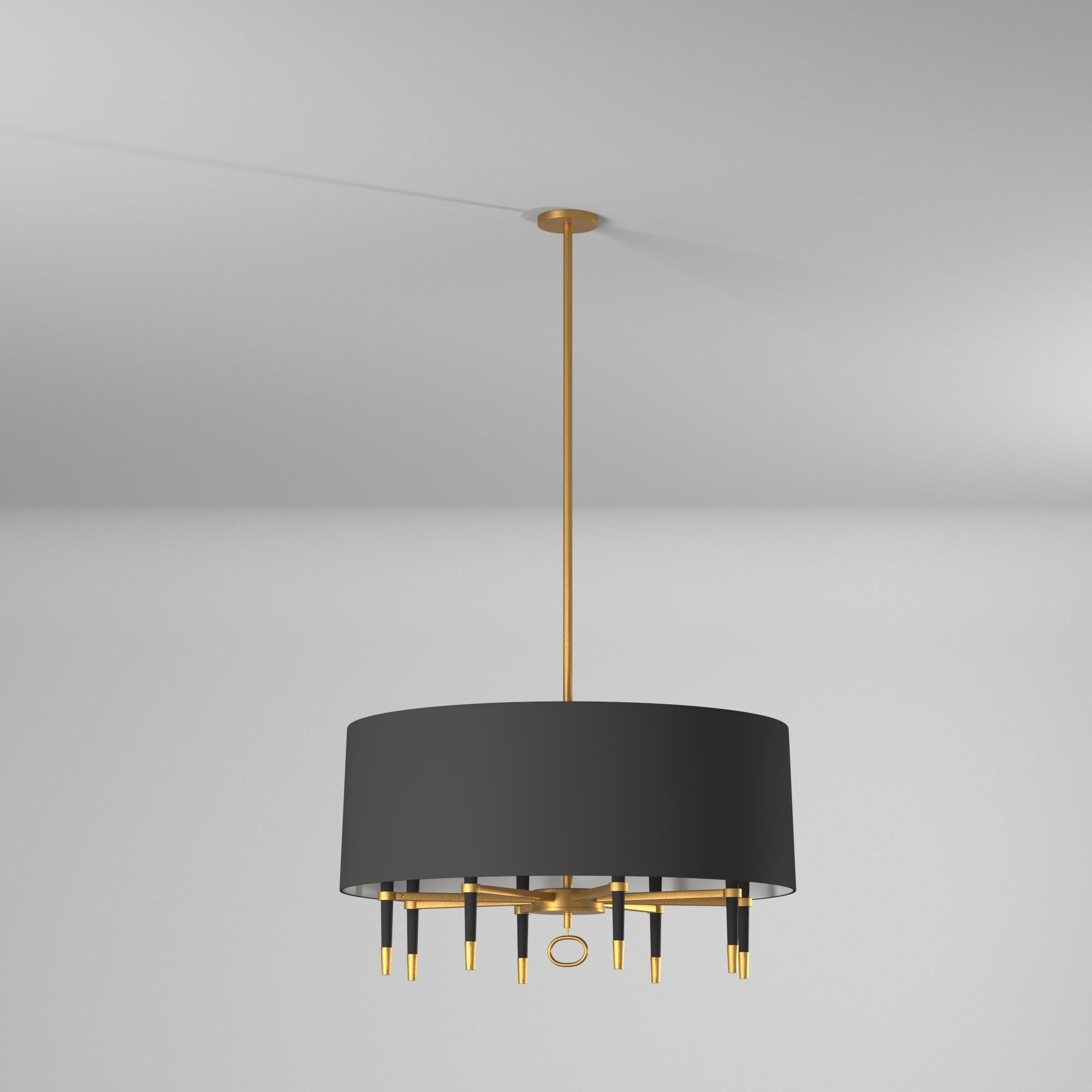 Shown in Vintage Bronze finish and Vintage Bronze glass and Black shade