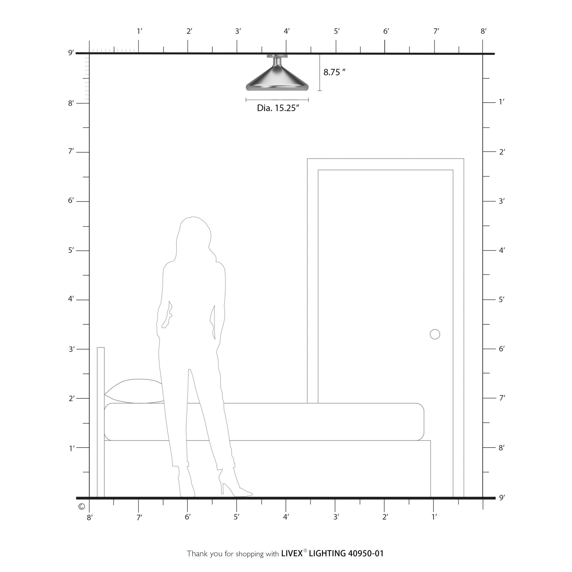 Geneva Semi Flush Mount by Livex Lighting