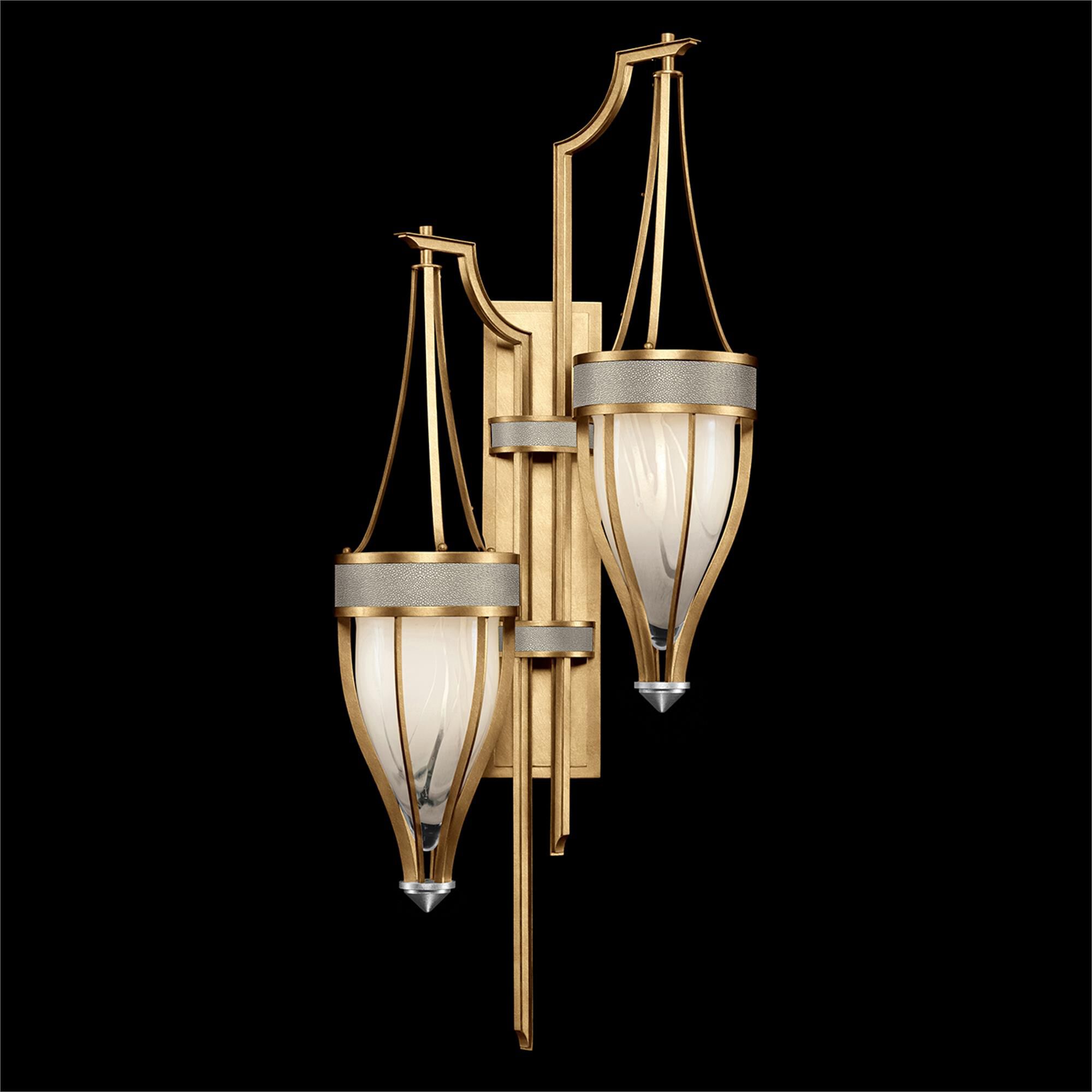 Shown in Gold Leaf and Nickel  finish and Coco accent