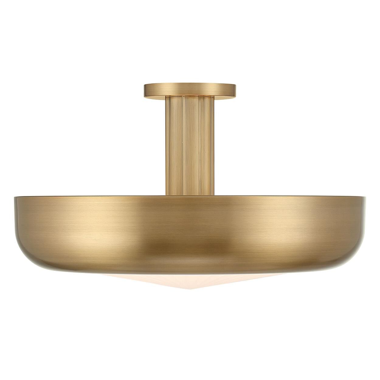 Shown in Antique Brass finish and Etched glass