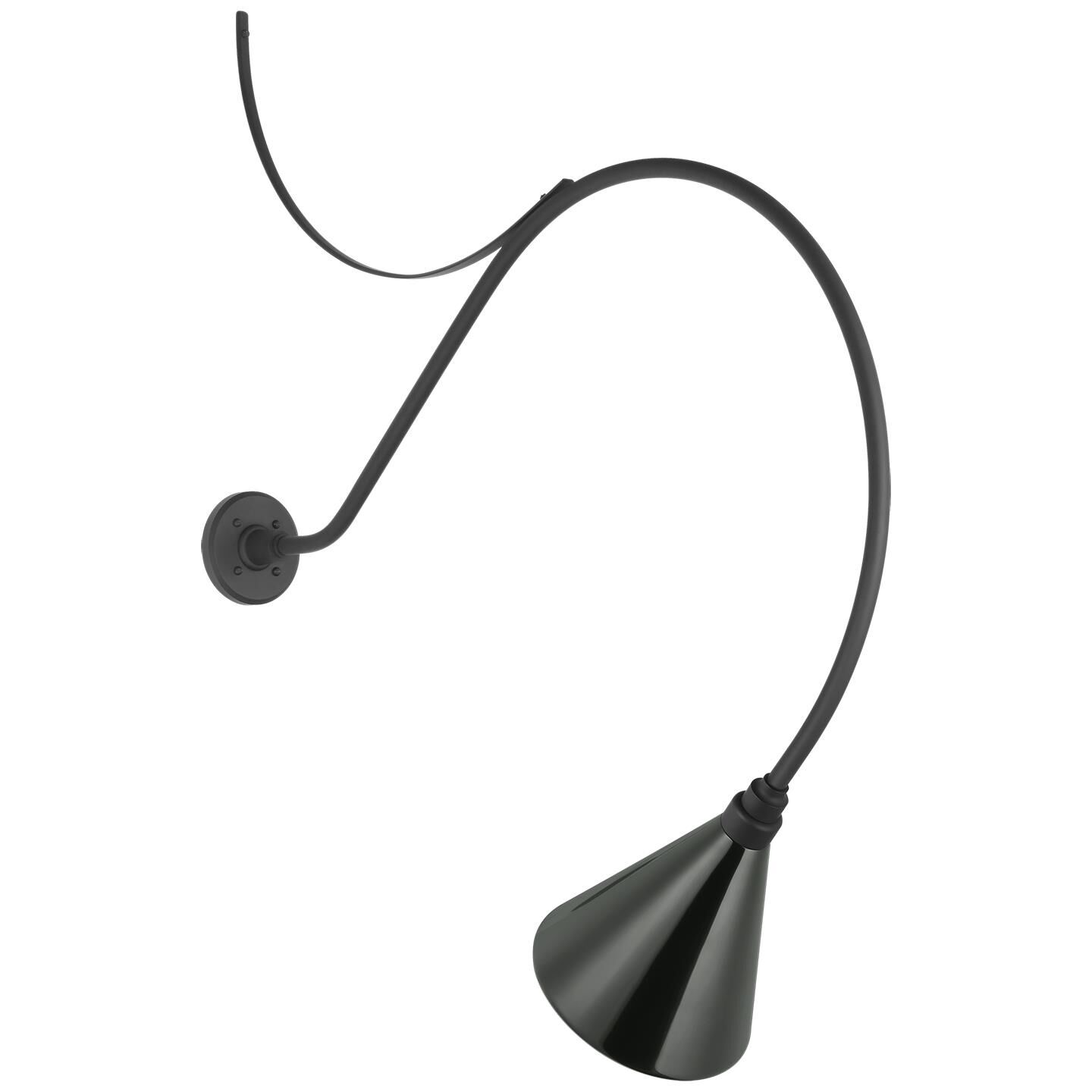 Shown in Matte Black finish and Green shade