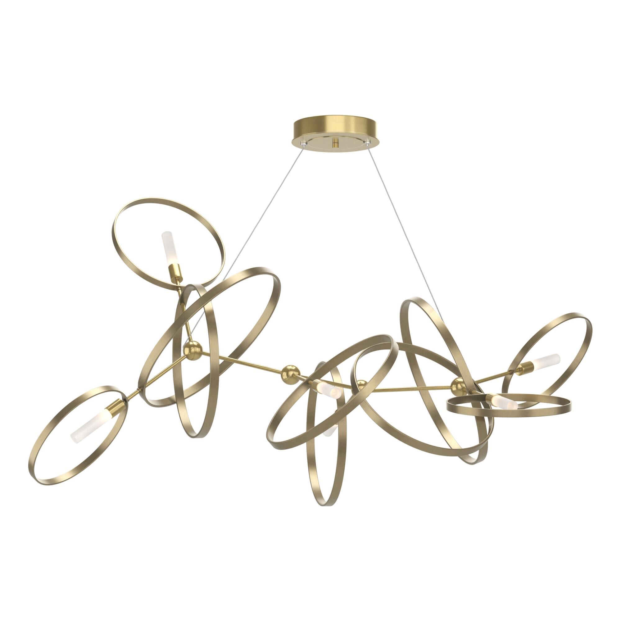 Celesse 59 Inch 6 Light Linear Suspension Light by Hubbardton Forge