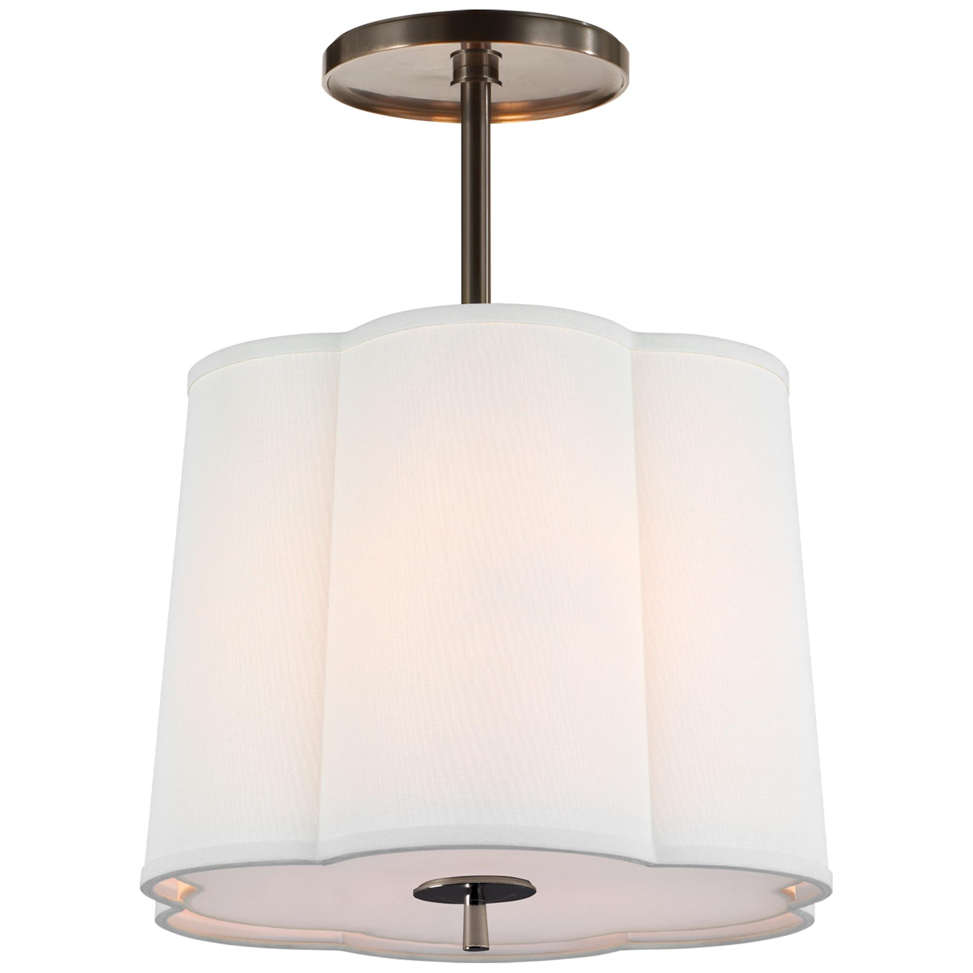 Shown in Bronze finish and Linen shade