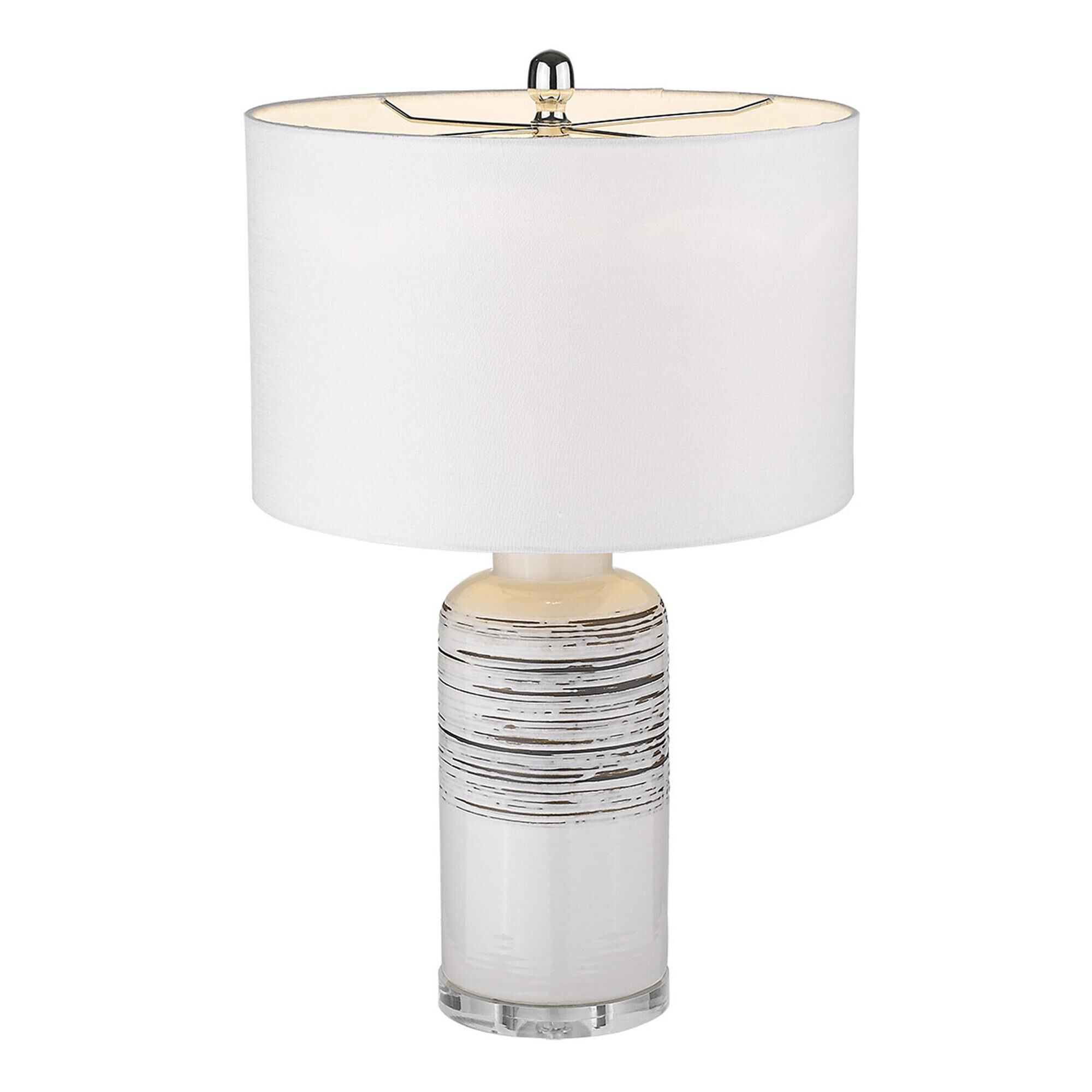 Shown in Polished Nickel finish and Seasalt glass and Seasalt Linen Drum shade