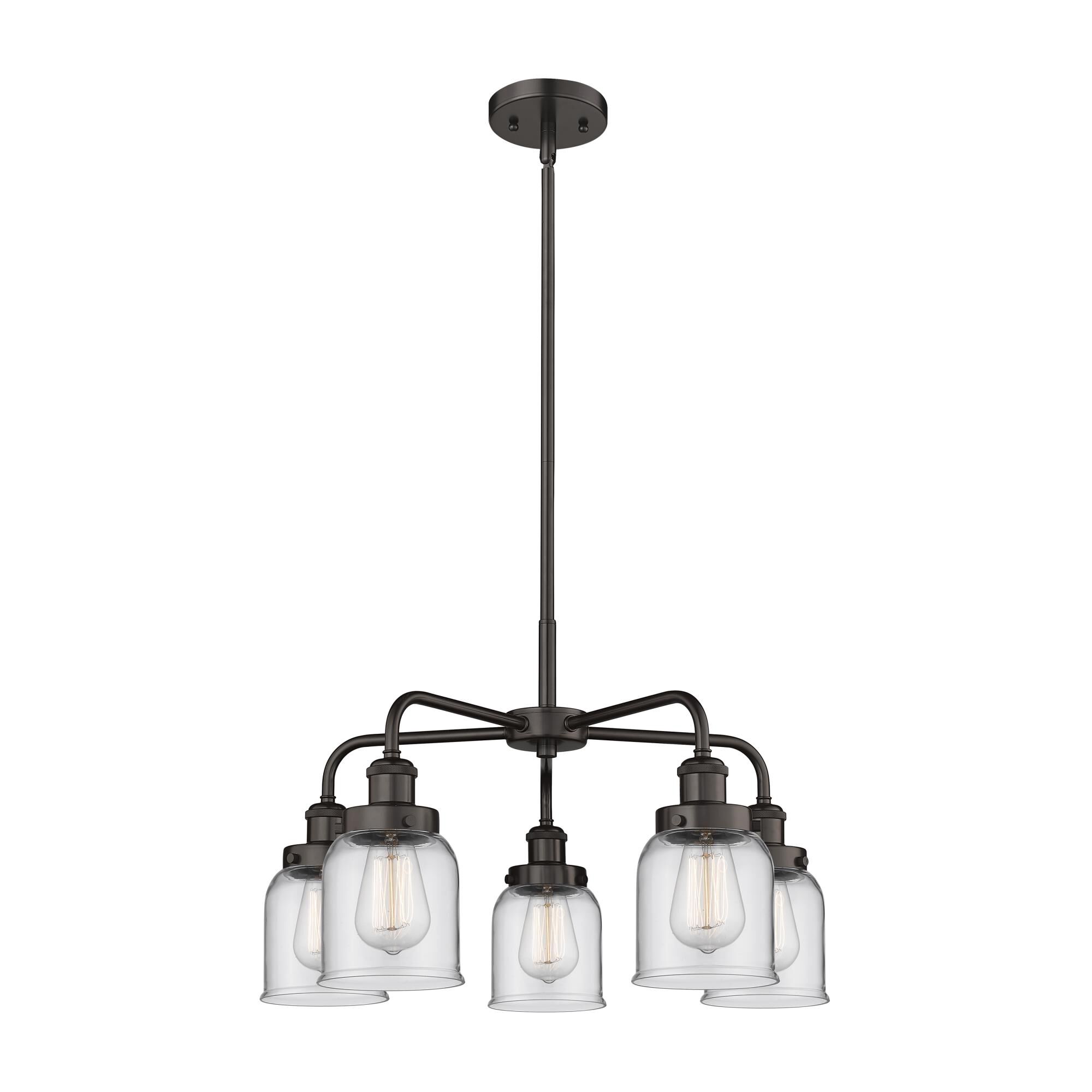 Shown in Oil Rubbed Bronze finish and Clear glass