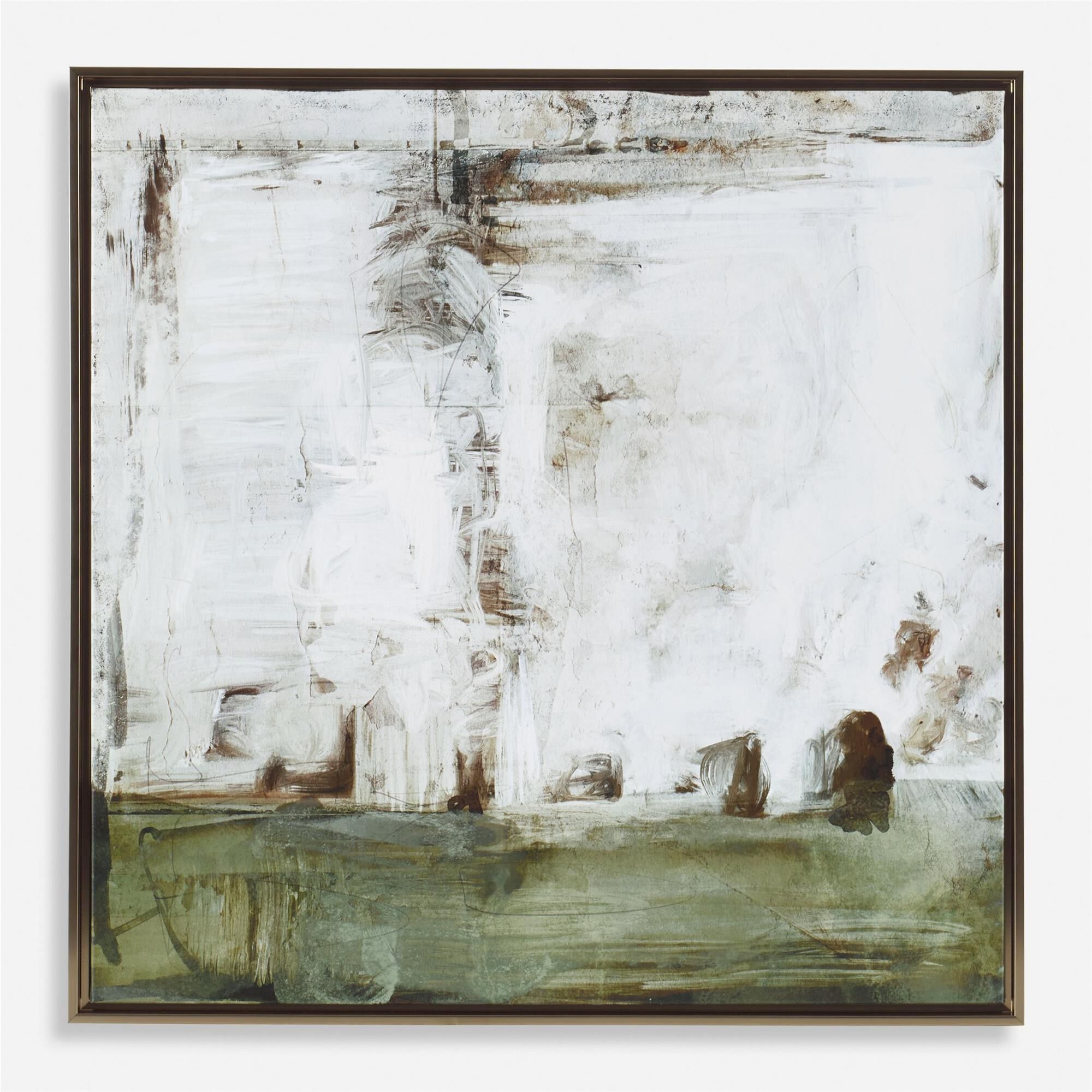 Shown in Solid Wood Gallery Frame With Bronze Gold Finish. finish