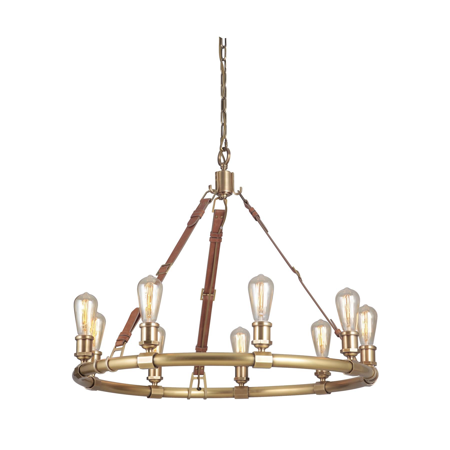 Huxley 34 Inch 9 Light Chandelier by Craftmade