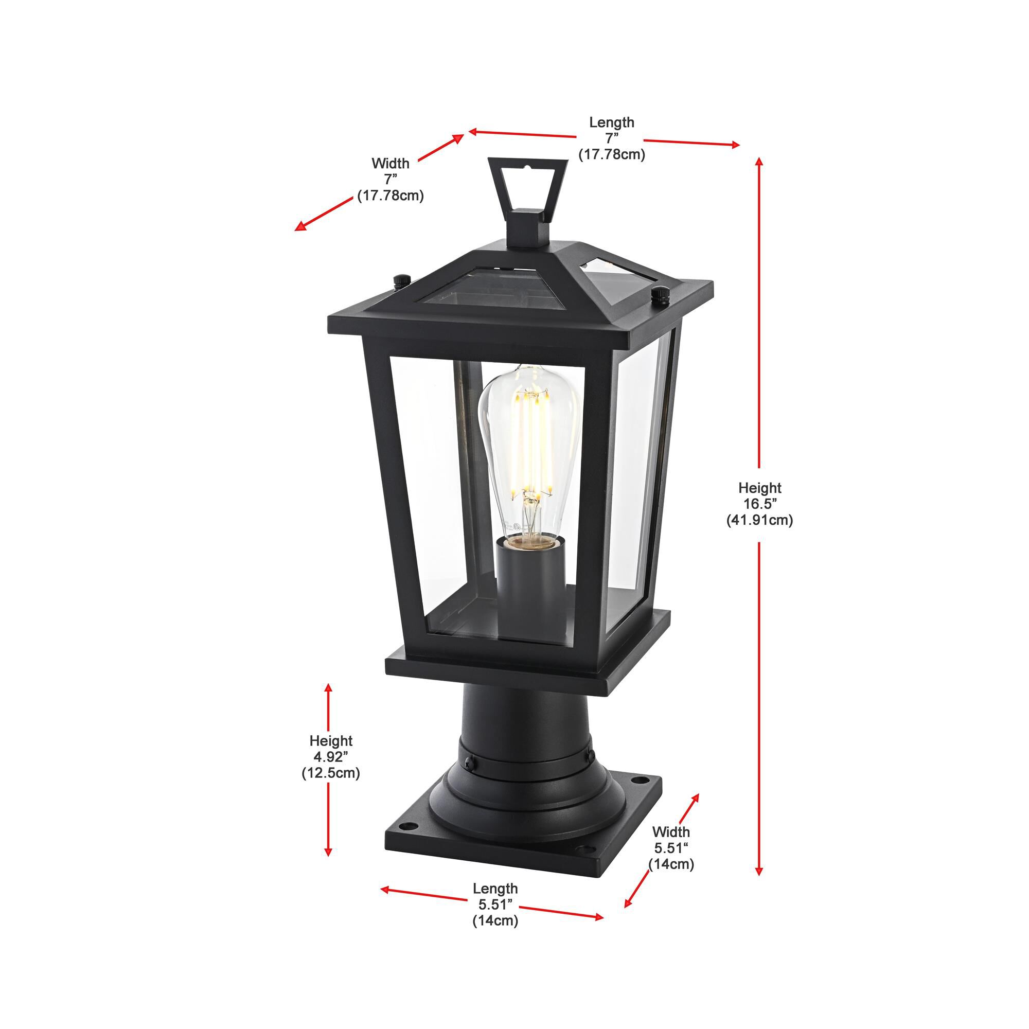 Shown in Black finish