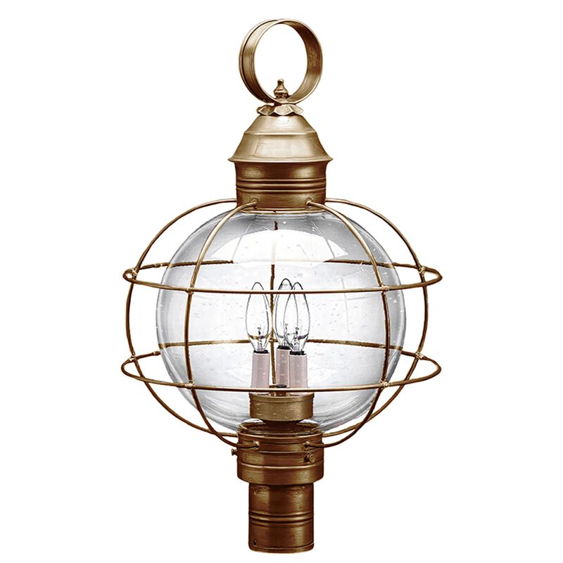 Onion 25 Inch 3 Light Outdoor Post Lamp by Northeast Lantern