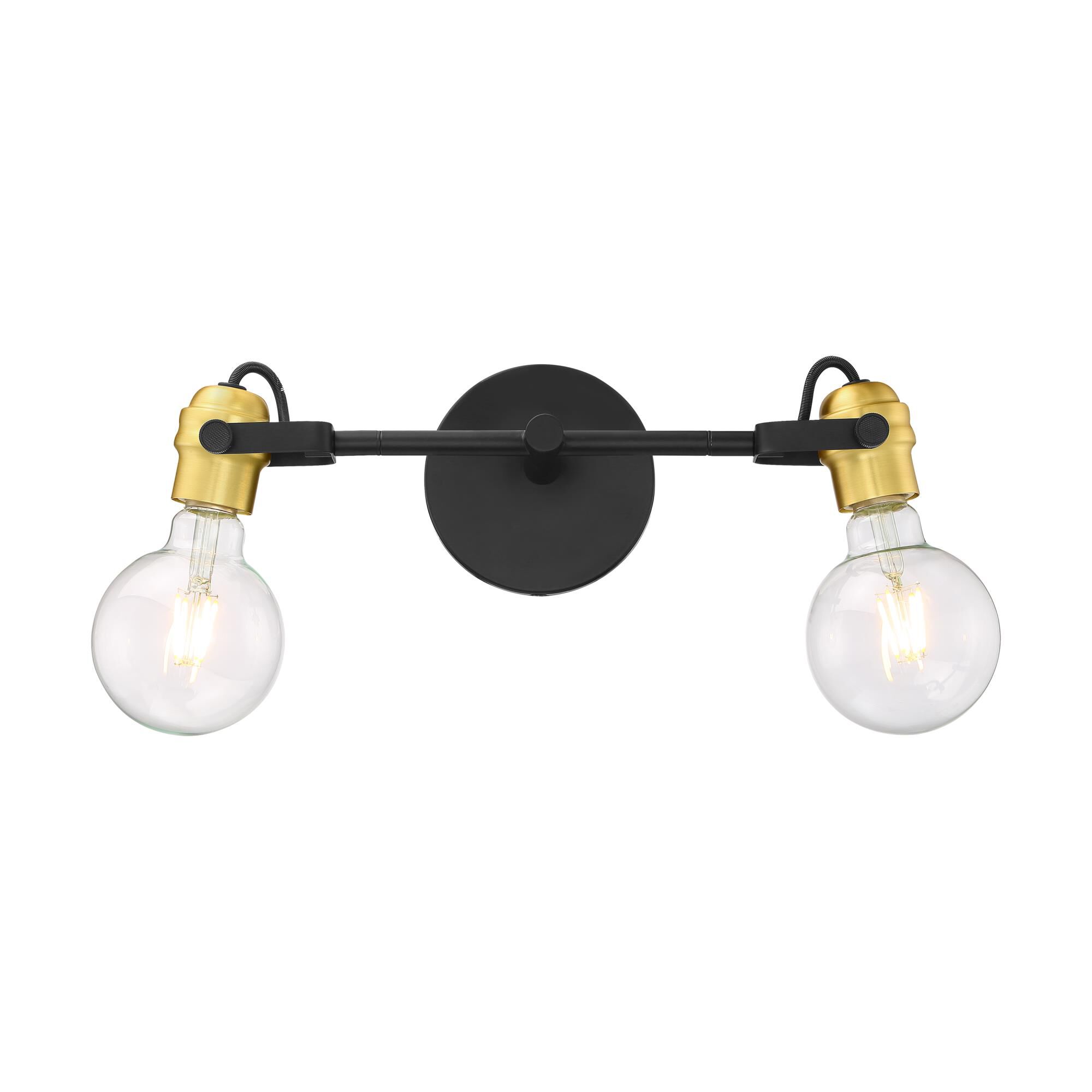 Shown in Black / Brushed Brass finish