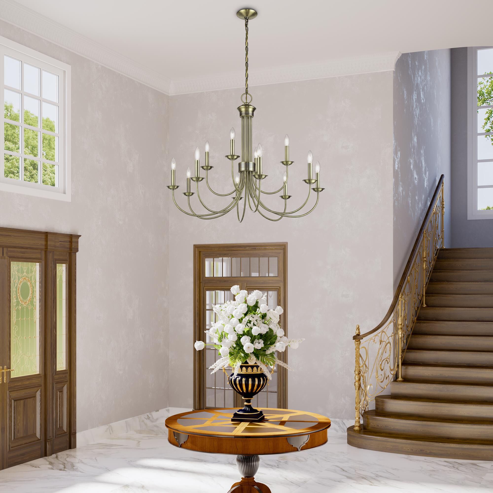 Estate 36 Inch Chandelier by Livex Lighting