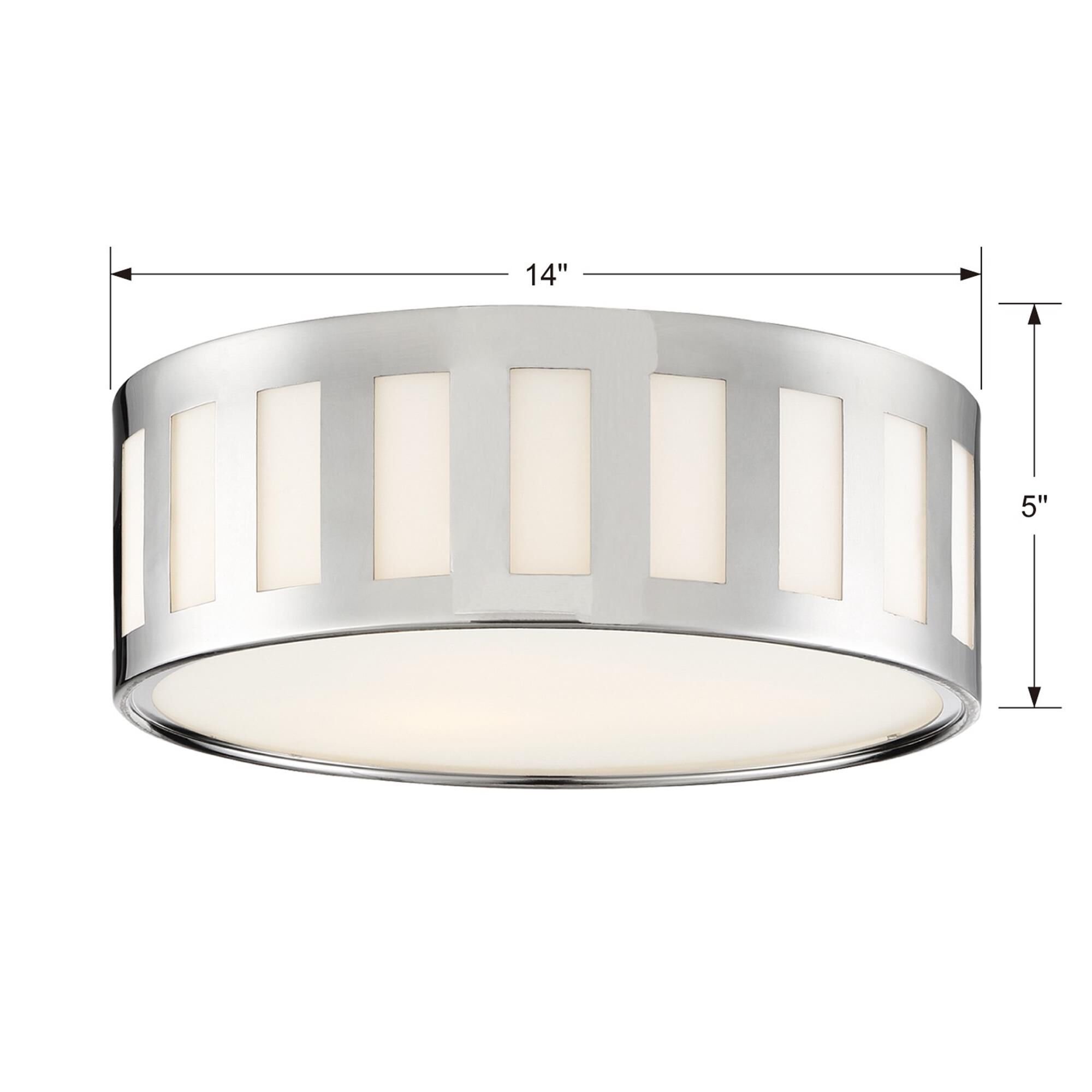 Shown in Polished Nickel finish and White glass