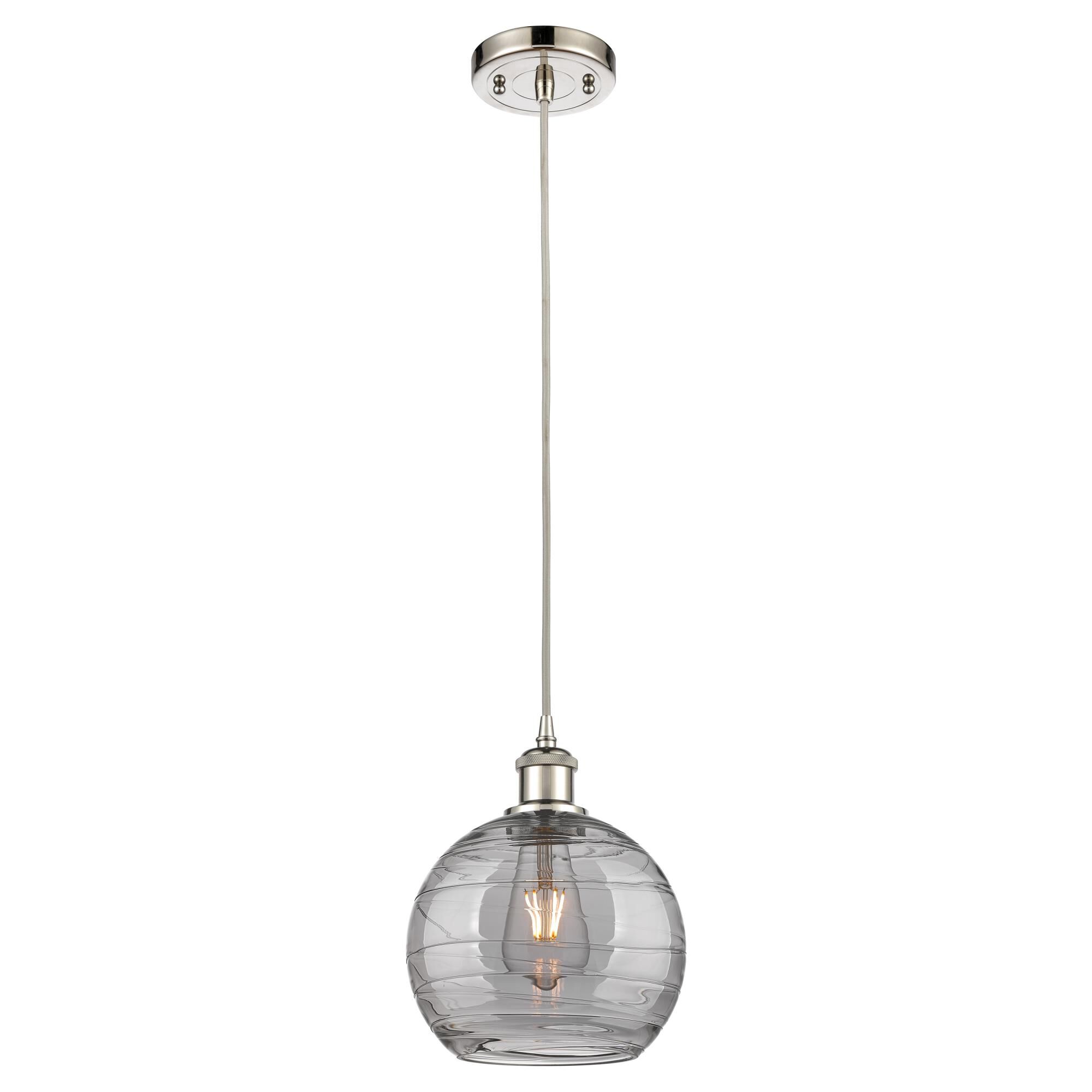 Bruno Marashlian Athens Deco Swirl 8 Inch Mini Pendant by Innovations Lighting