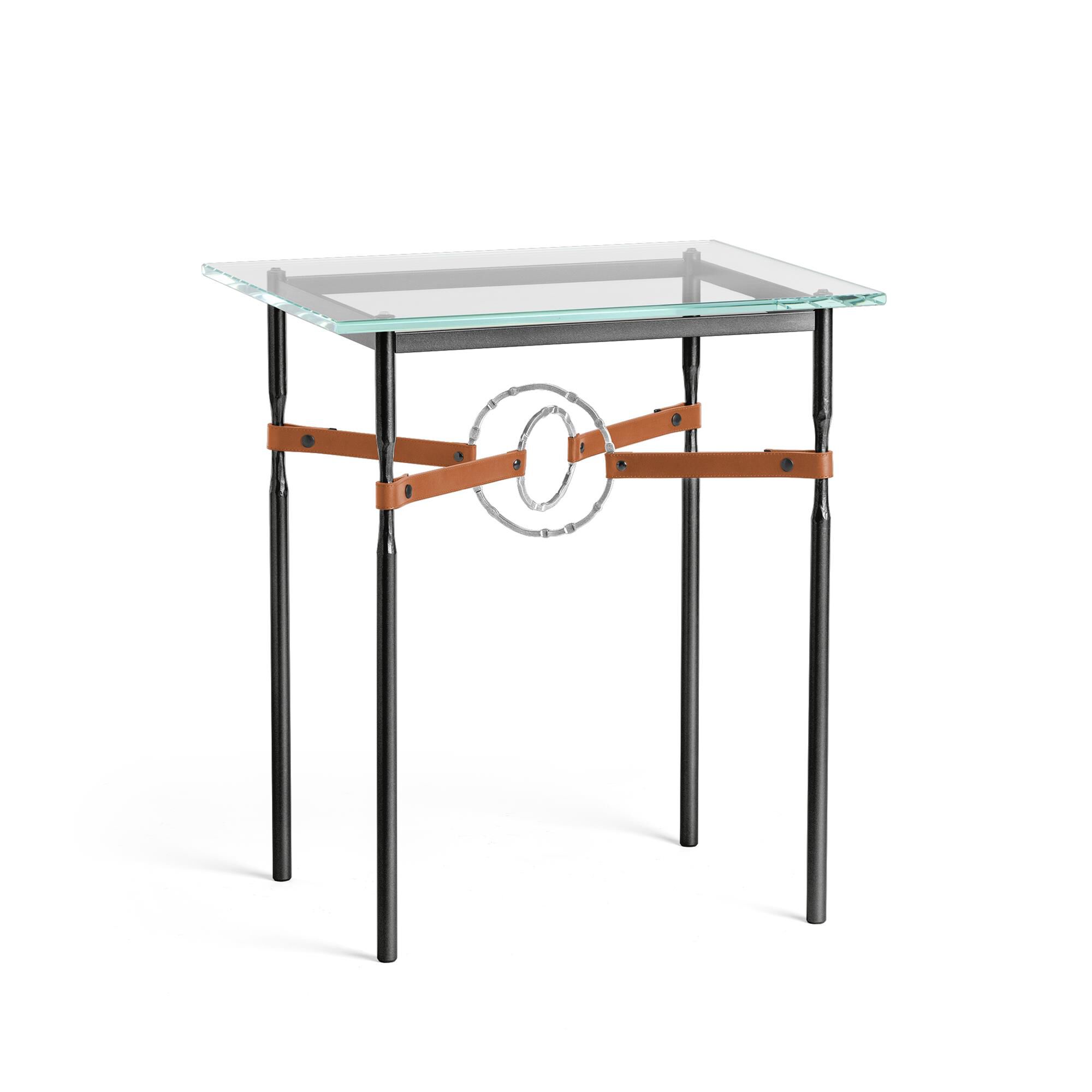Shown in Black finish and Sterling with Leather Chestnut  accent
