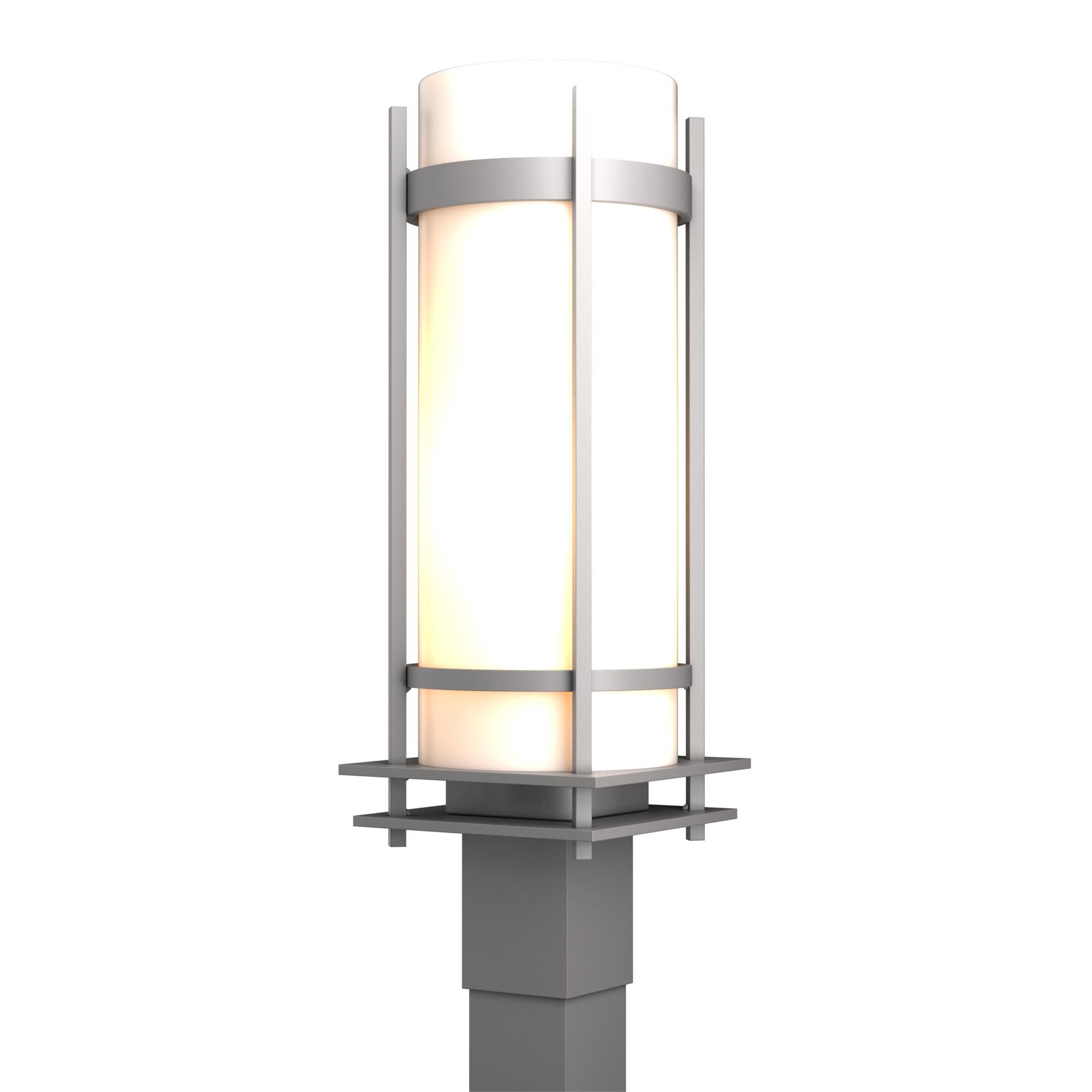Shown in Coastal Burnished Steel finish and Opal  glass