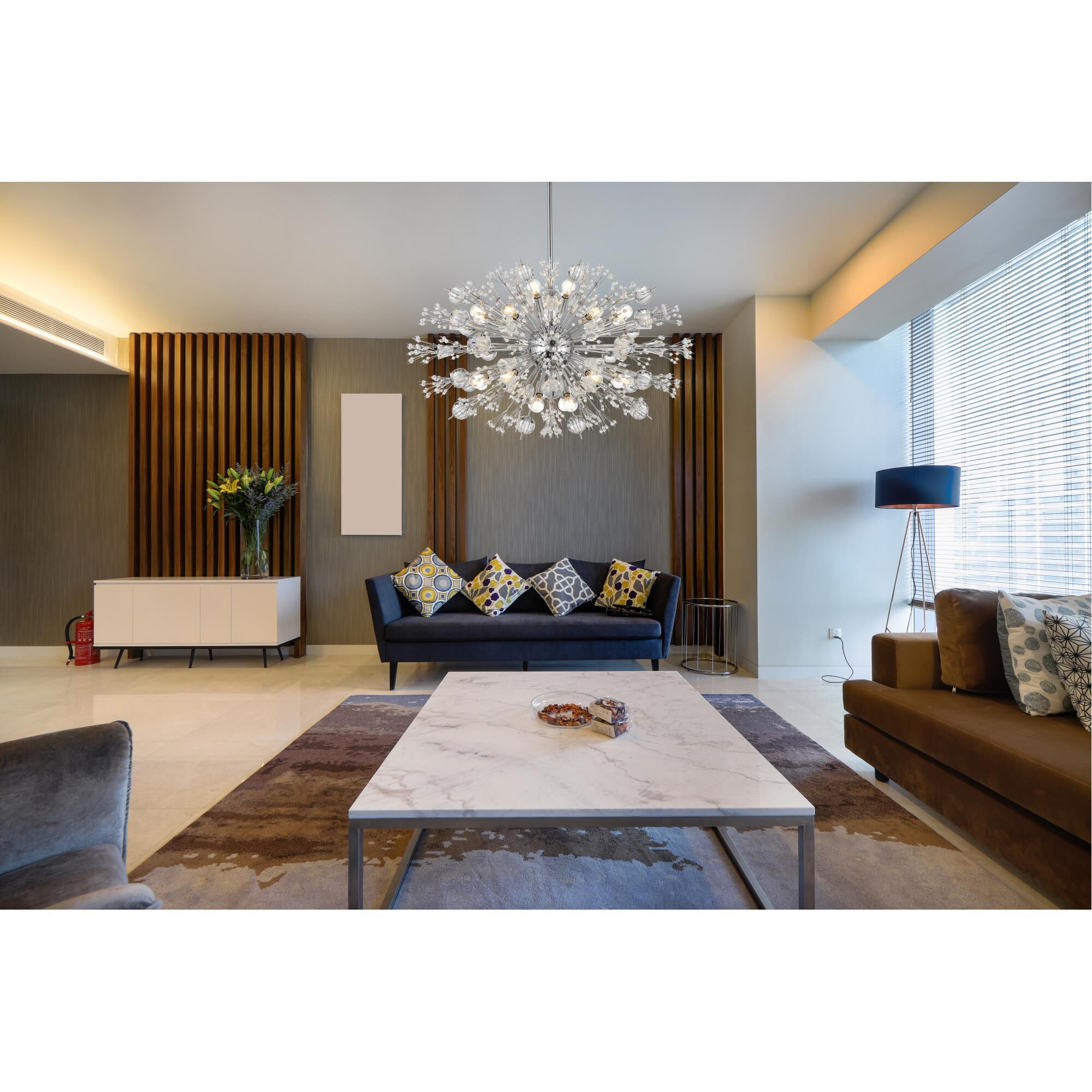 Vera 36 Inch Large Pendant by Elegant Lighting