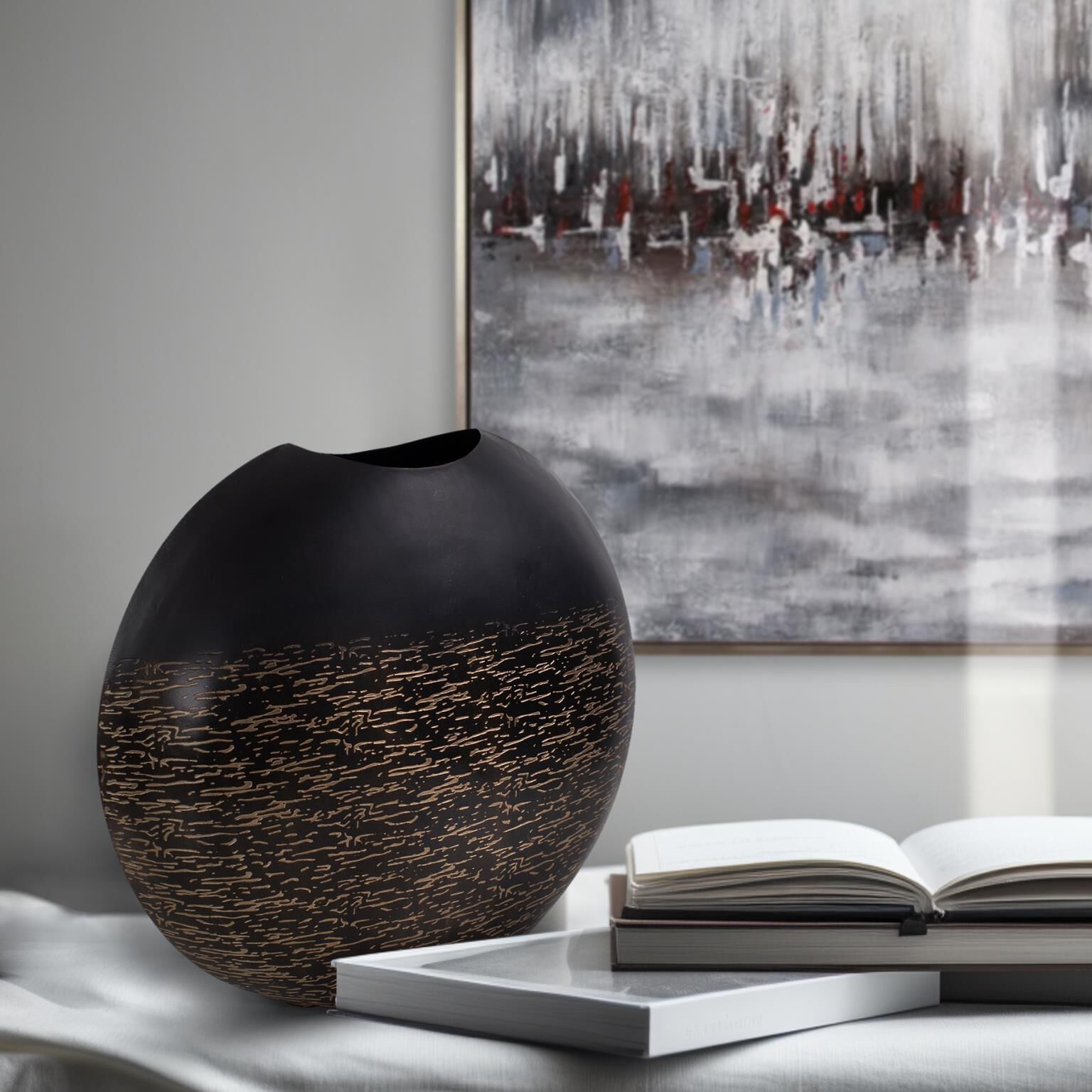 The Golden Thread Vase-Urn by Howard Elliott Collection