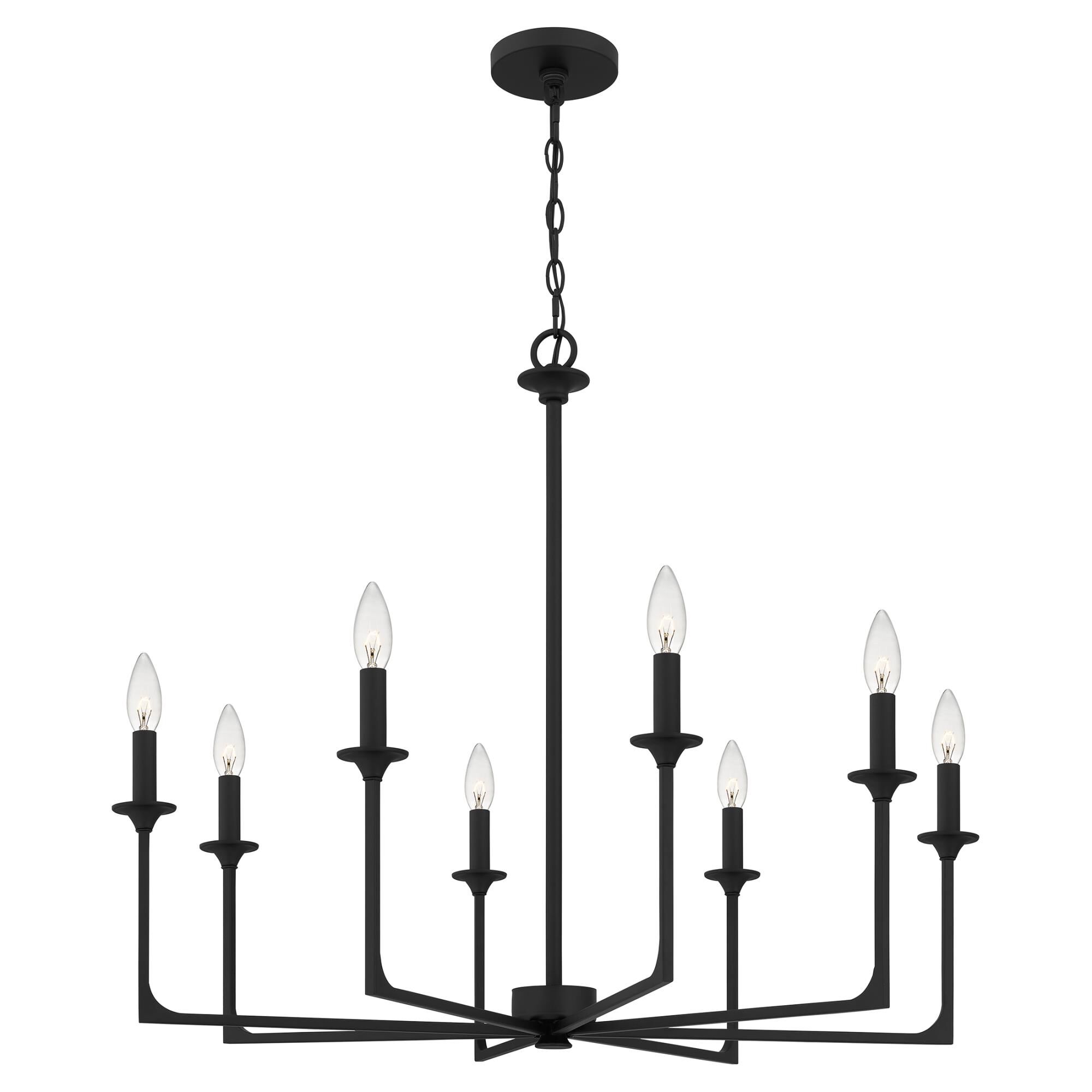 Prescott 32 Inch 8 Light Chandelier by Quoizel
