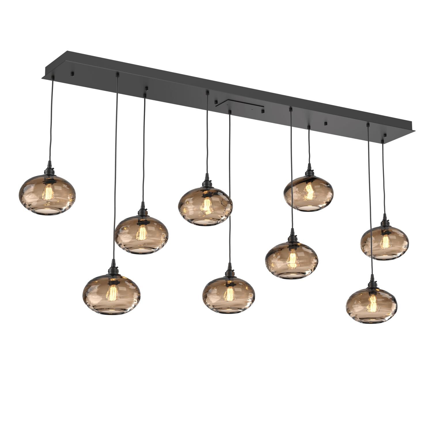Coppa 68 Inch 9 Light Linear Suspension Light by Hammerton Studio