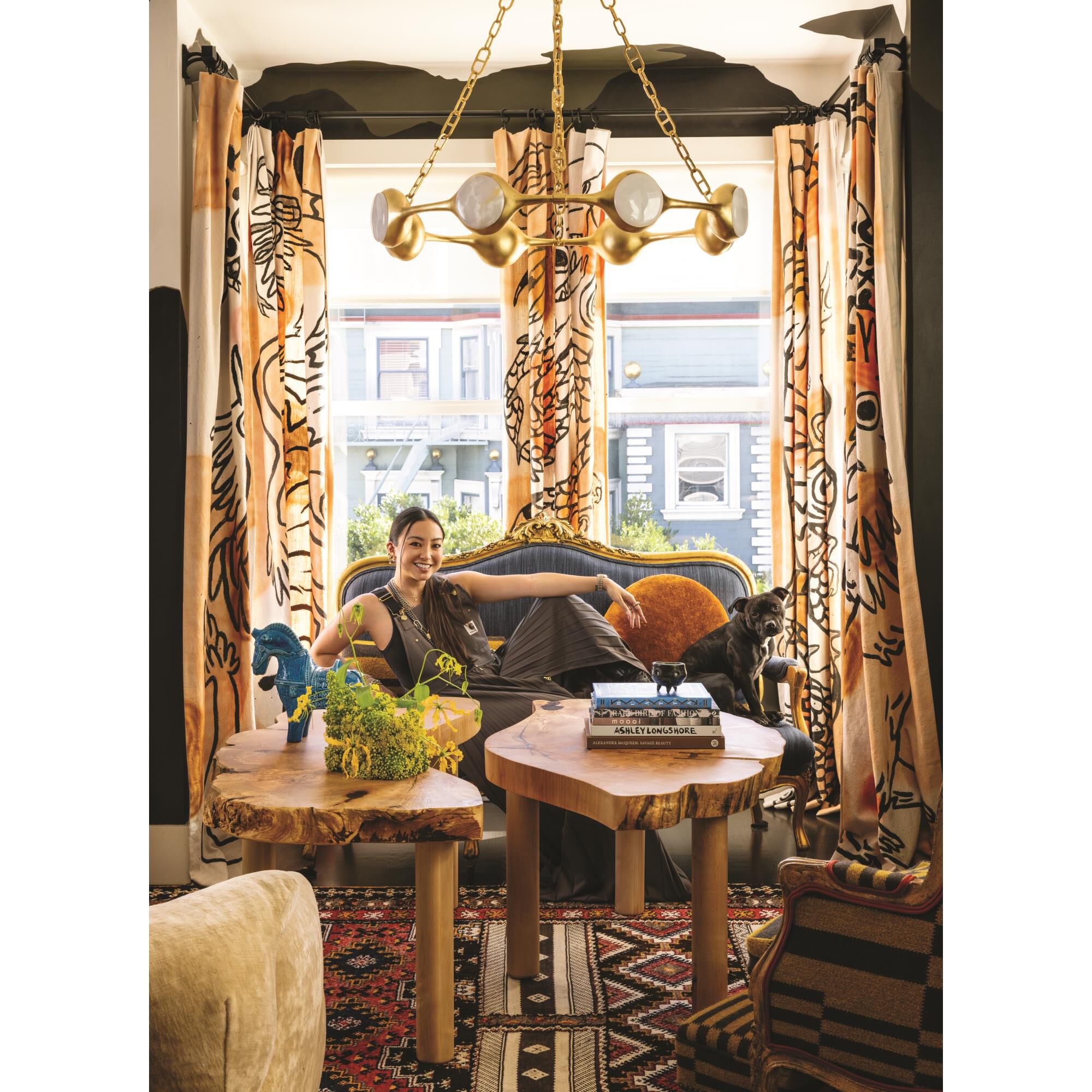 Noz Nozawa Riviere 40 Inch Chandelier by Corbett Lighting