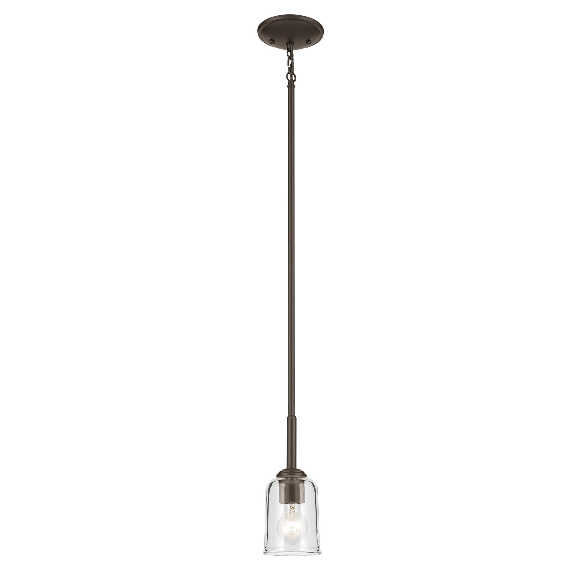 Shown in Olde Bronze finish and Clear glass
