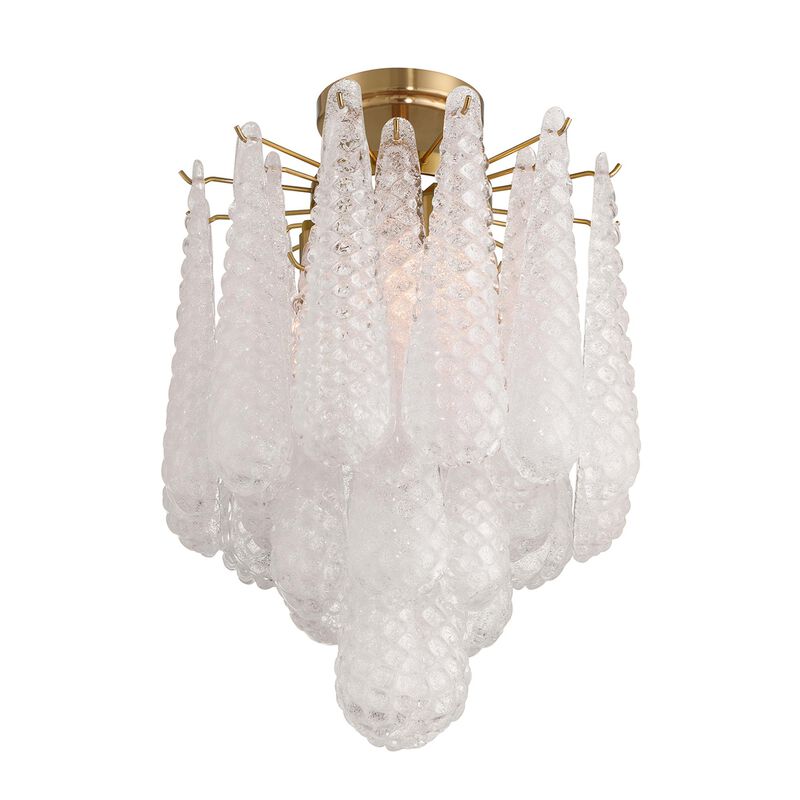 Ollie 14 Inch 4 Light Semi Flush Mount by Crystorama
