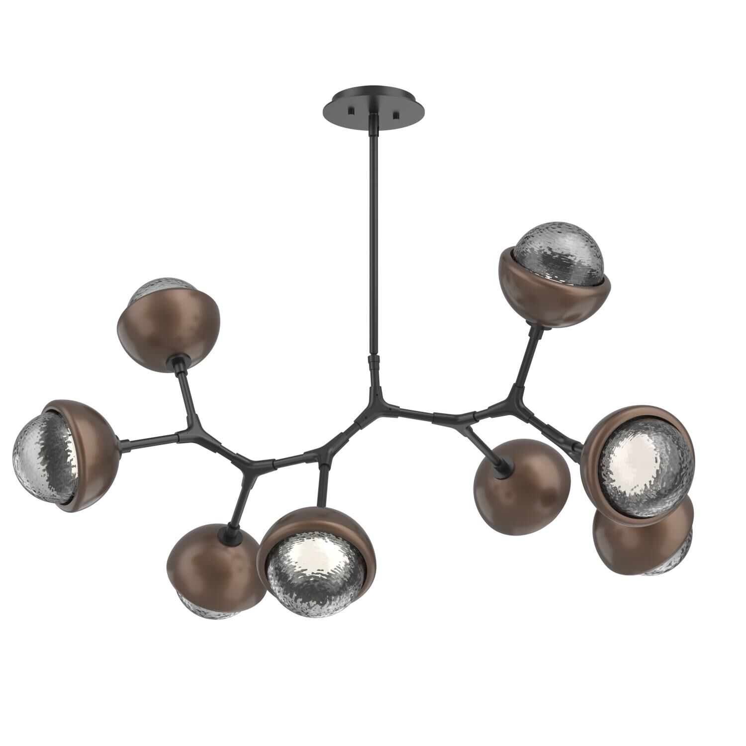 Levi Wilson Cabochon 38 Inch Linear Suspension Light by Hammerton Studio
