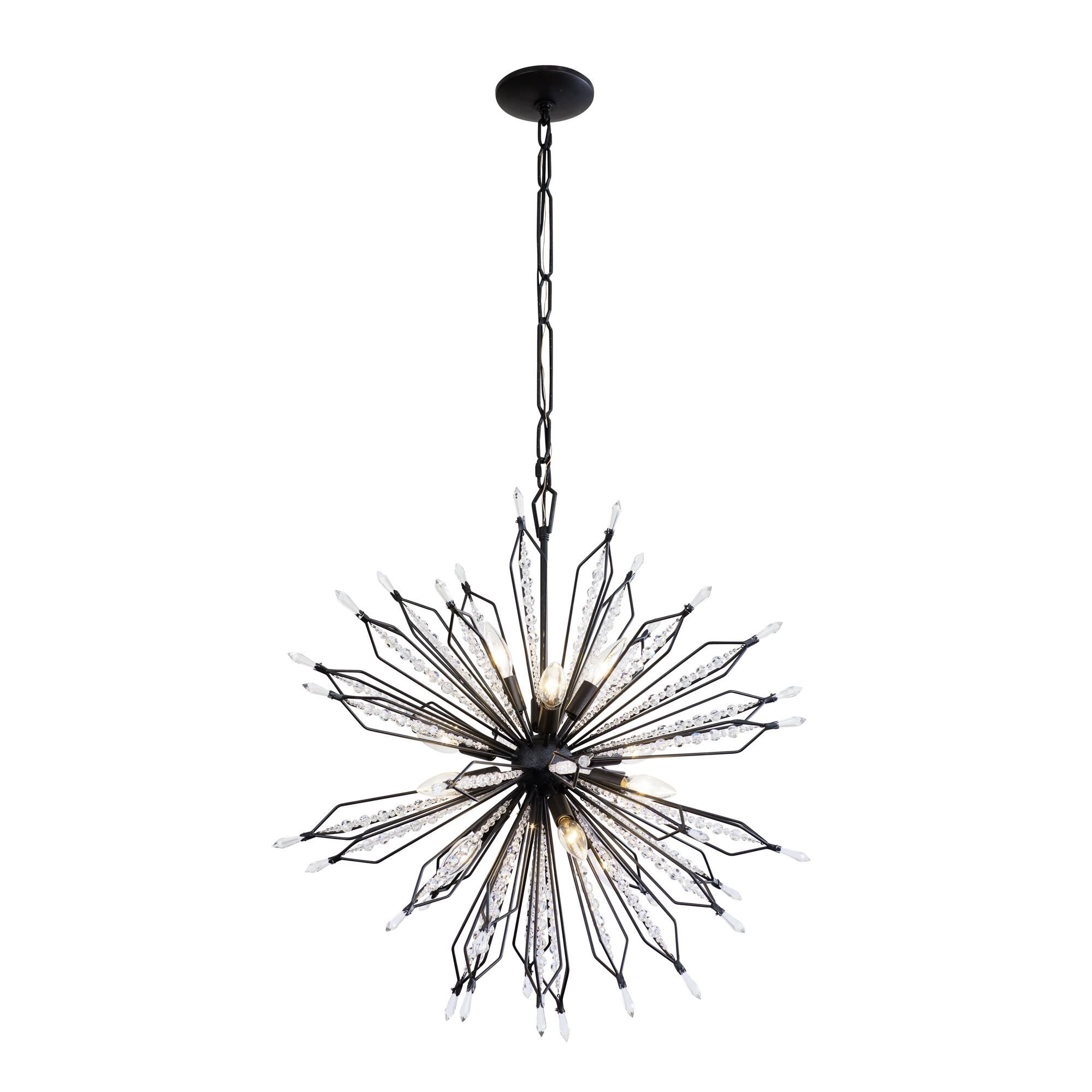 Shown in Carbon finish and Premium - Clear crystal