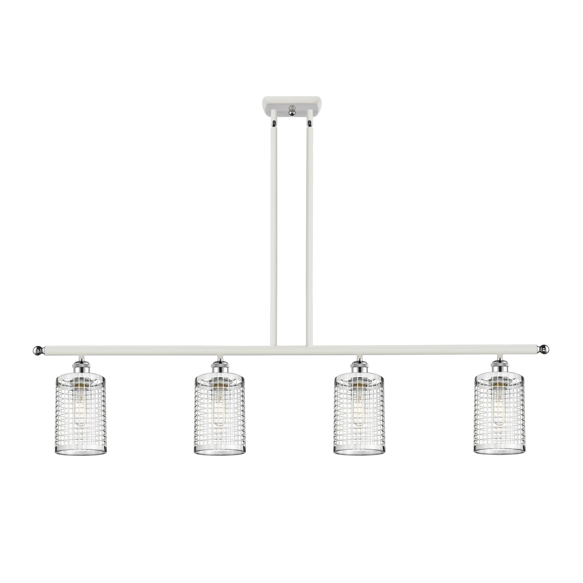 Shown in White finish and Polished Chrome shade