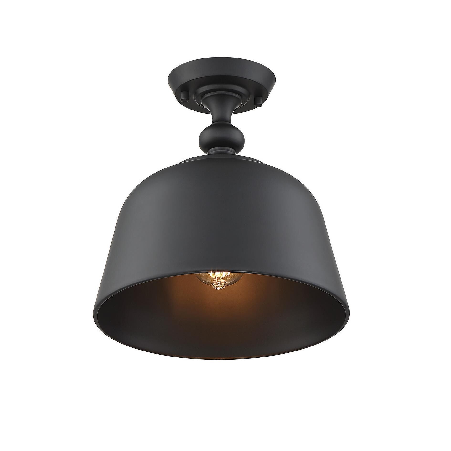 Berg 12 Inch 1 Light Semi Flush Mount by Savoy House