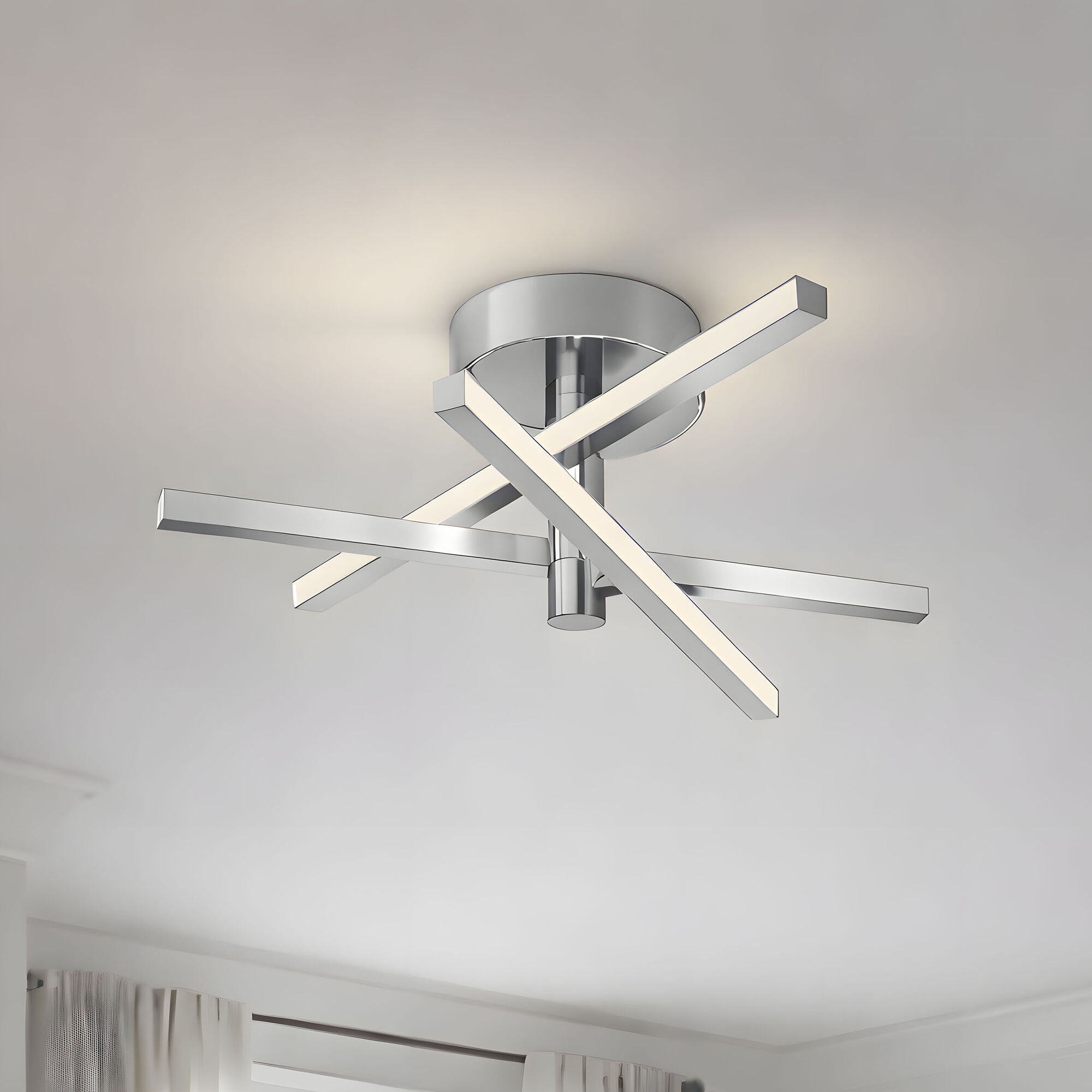 Knoll 18 Inch Semi Flush Mount,