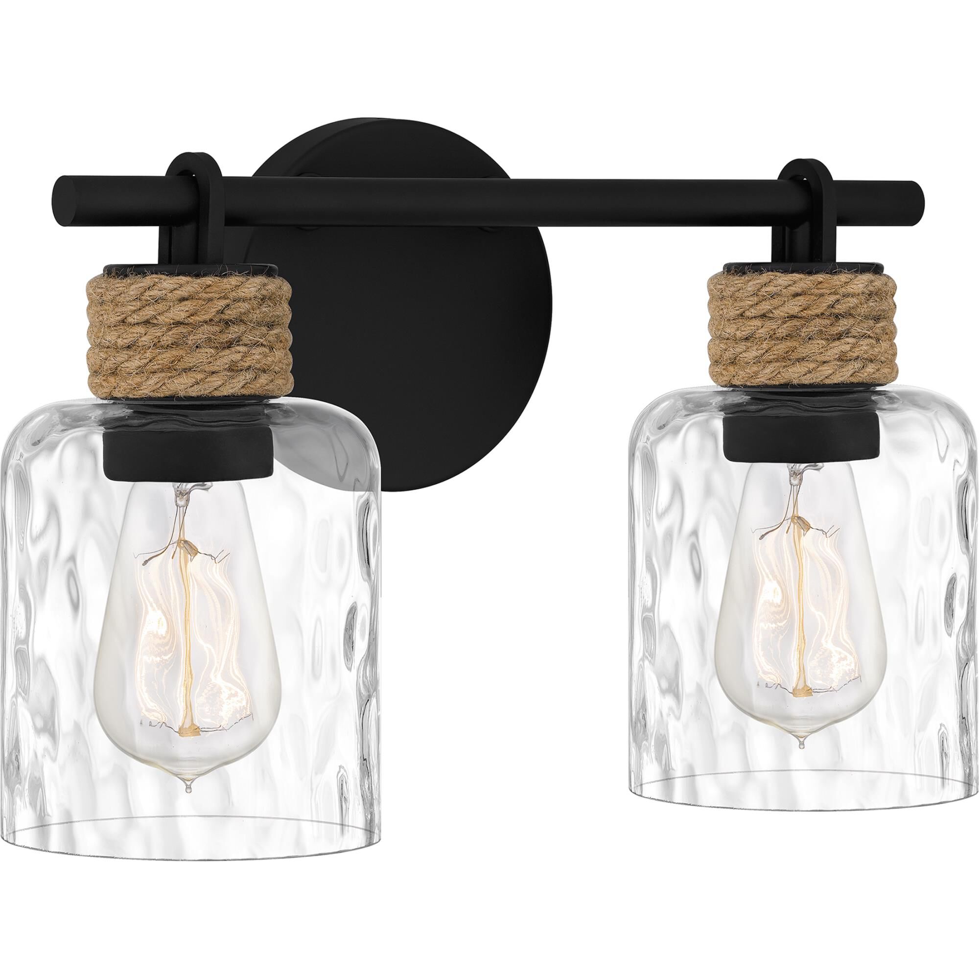 Shown in Matte Black finish and Clear Water glass