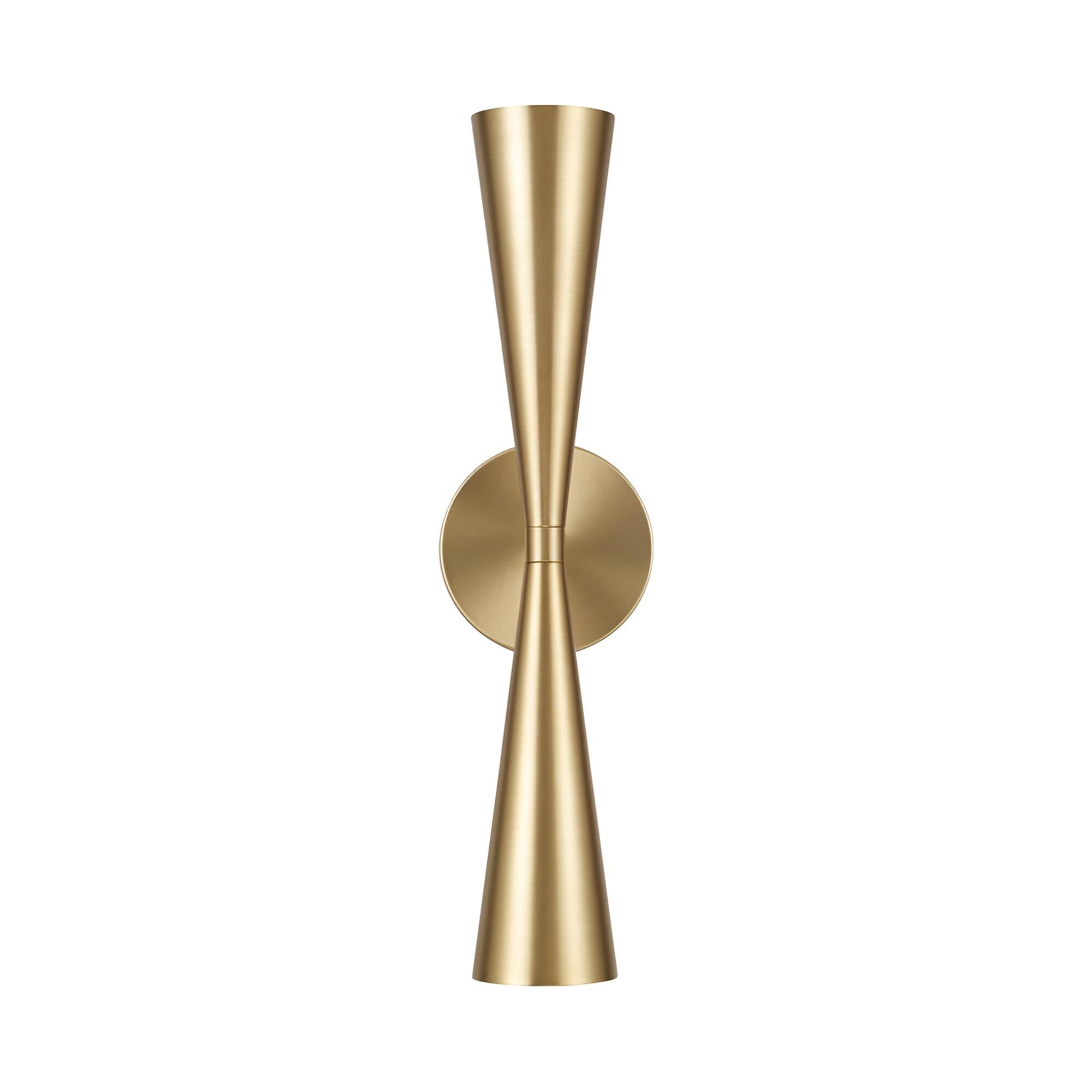 Shown in Matte Brass finish and Matte Black Metal with White Interior shade