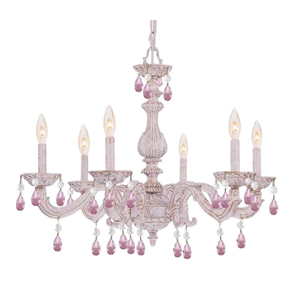 Paris Market 28 Inch 6 Light Chandelier by Crystorama