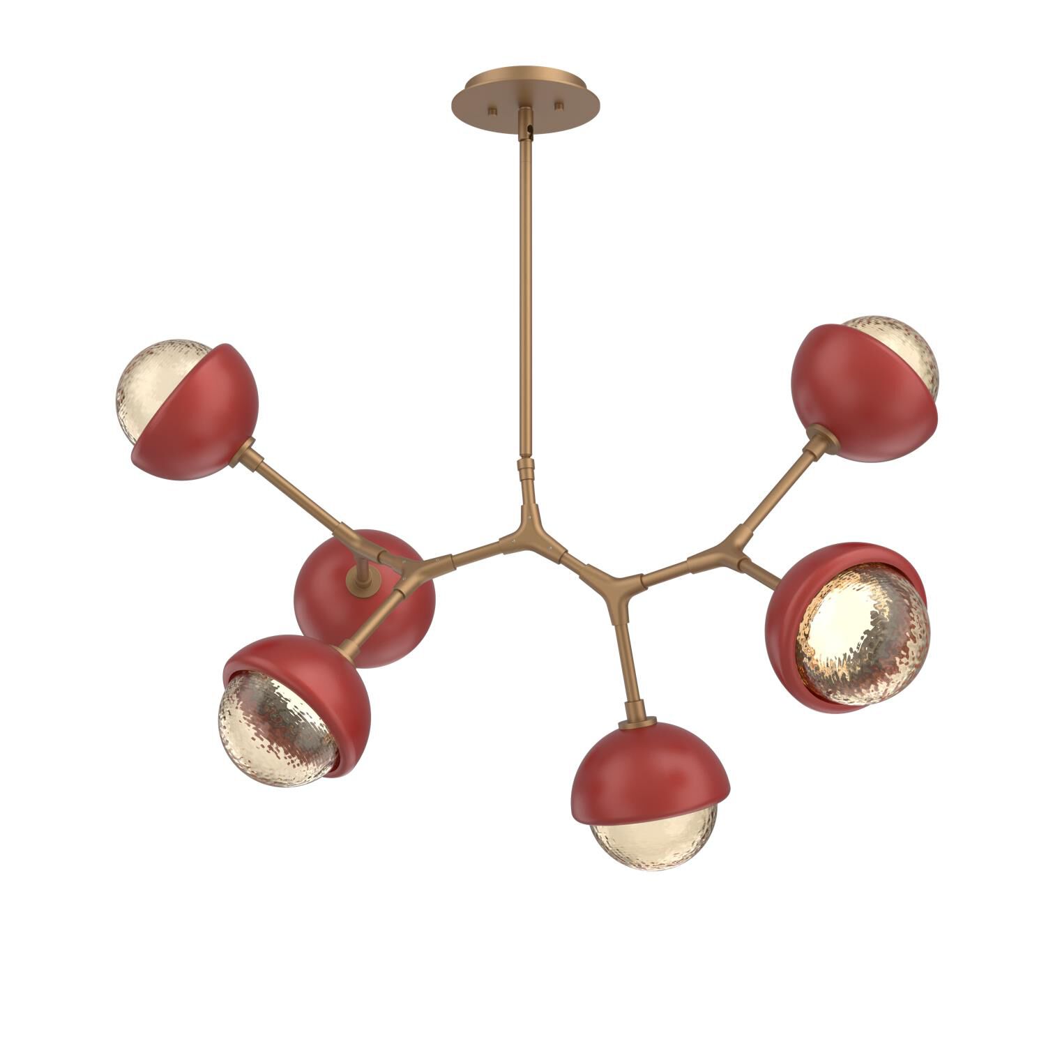Levi Wilson Cabochon 31 Inch Linear Suspension Light by Hammerton Studio