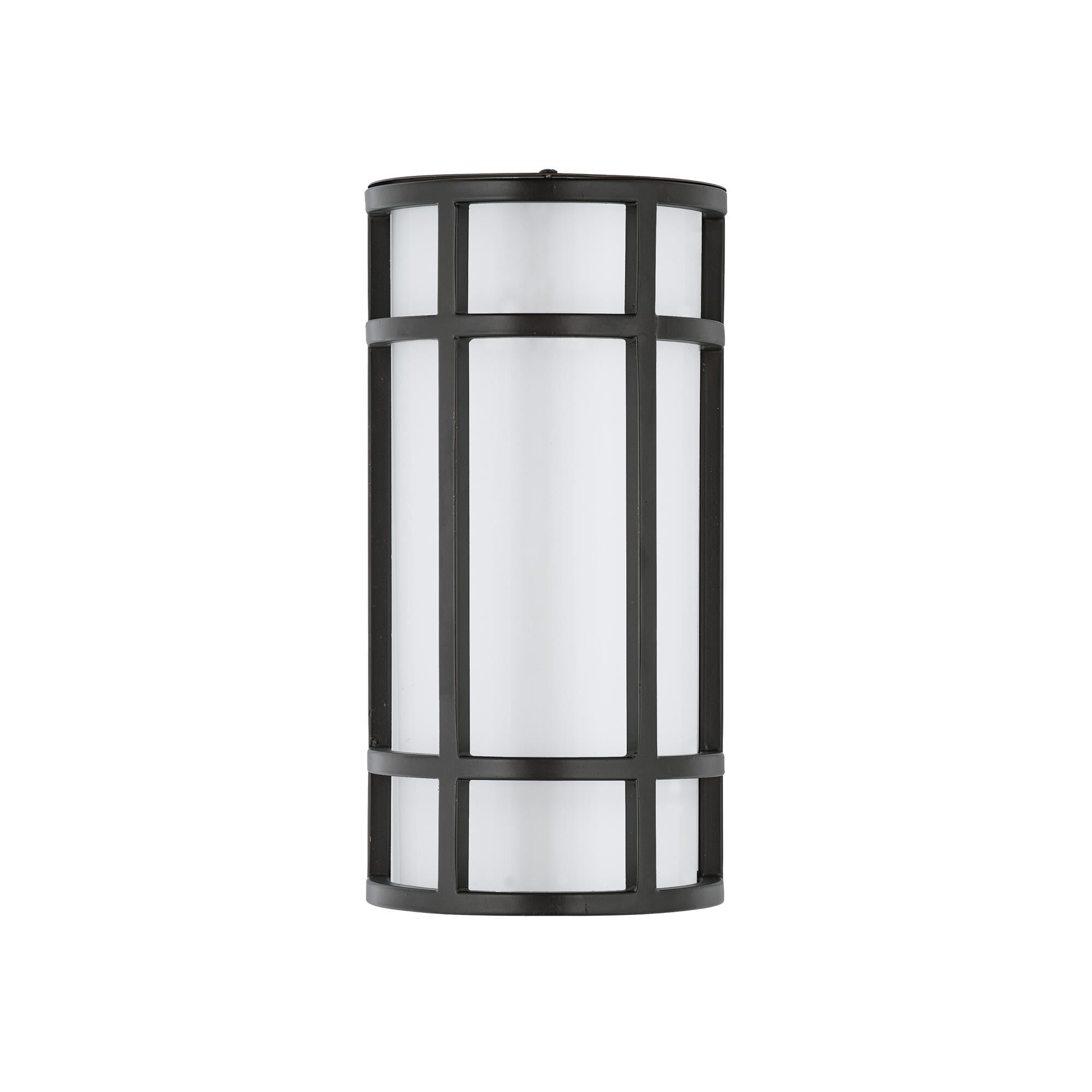 Shown in Bronze finish and White glass and UV - Rated Polycarbonate shade