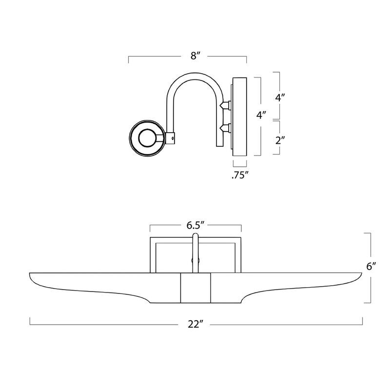 Redford 22 Inch Wide 2 Light Wall Sconce by Regina Andrew
