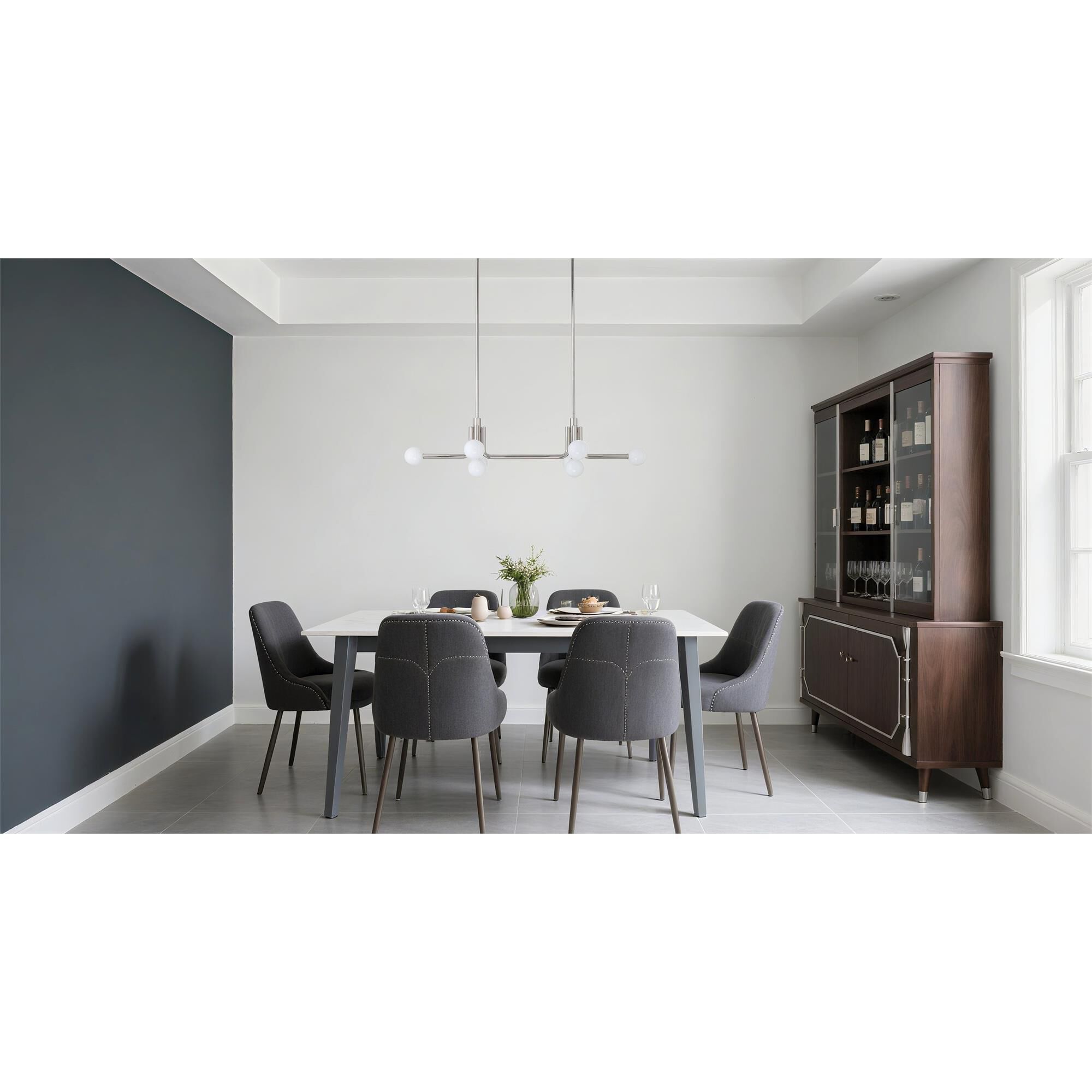 Shown in Polished Nickel finish and Opal glass