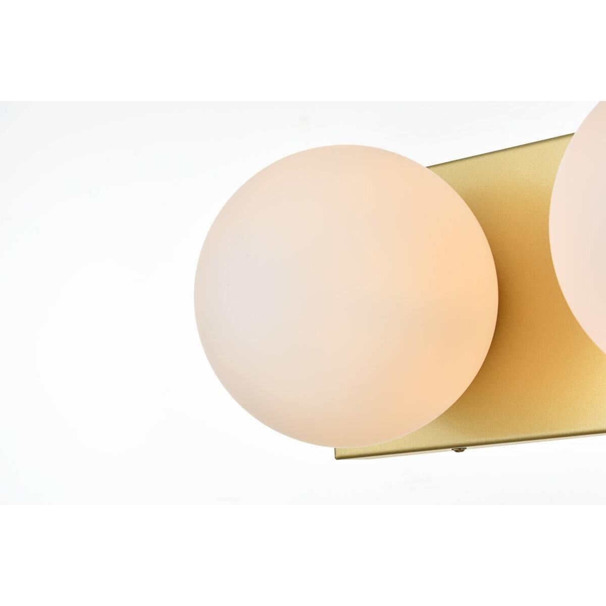 Shown in Brass  finish and Frosted White glass