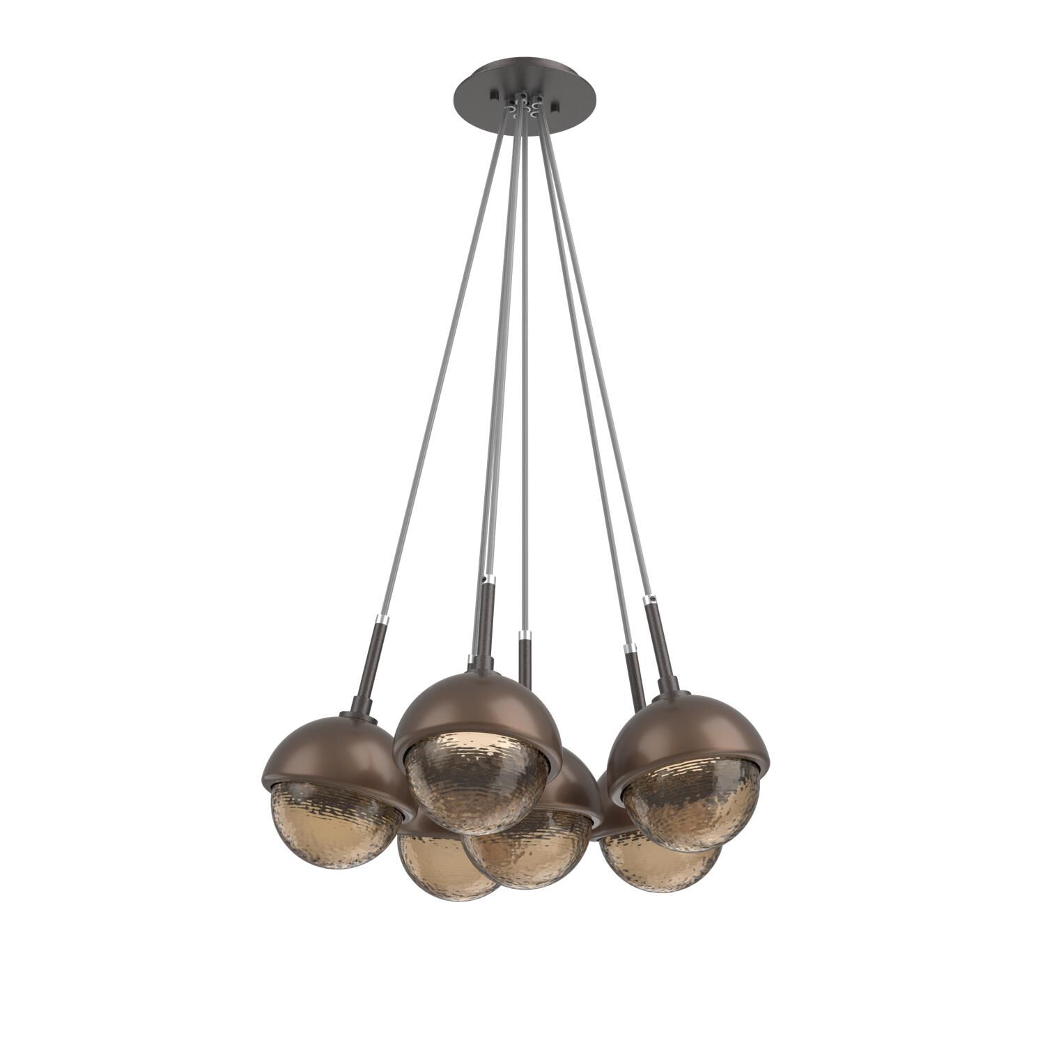 Levi Wilson Cabochon 19 Inch Multi Pendant Light by Hammerton Studio