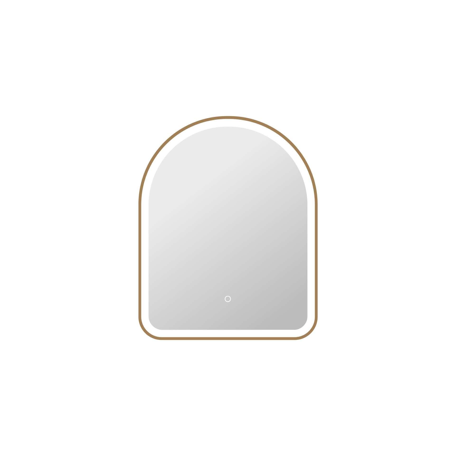 Harmoni 30 Inch Arched LED Lighted Mirror by Elegant Decor