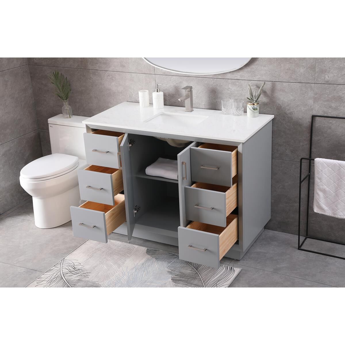 Hayes 48 Inch Bath Vanity by Elegant Decor