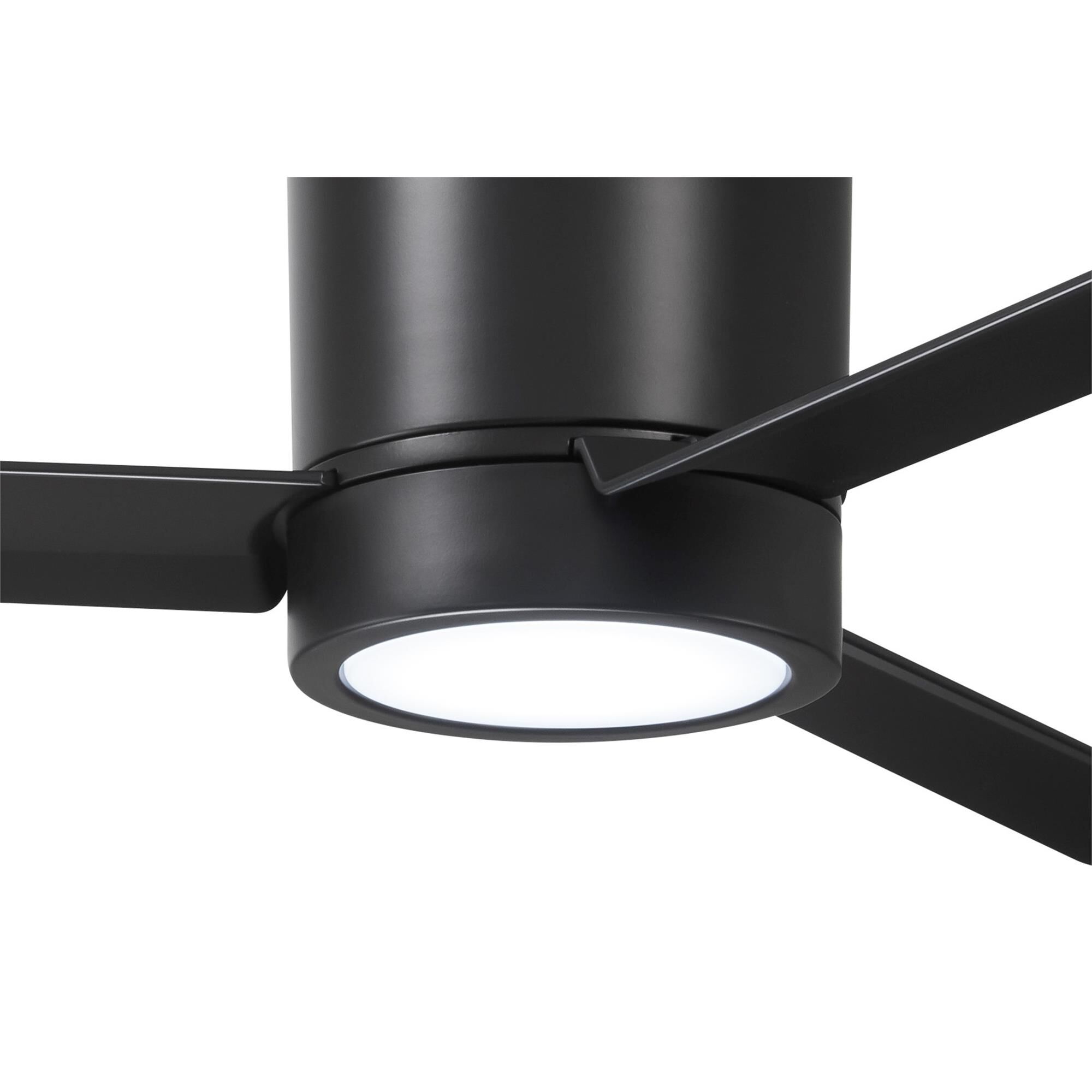 Roto 52 Inch Flush Mount Fan with Light Kit,