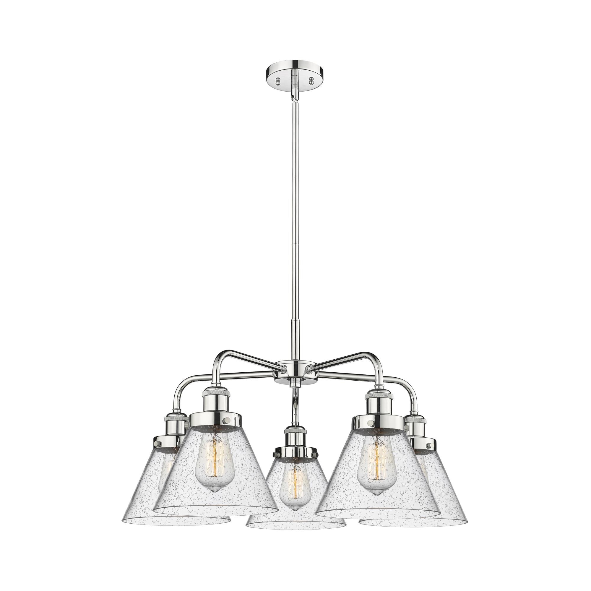 Bruno Marashlian Cone 25 Inch 5 Light Chandelier by Innovations Lighting