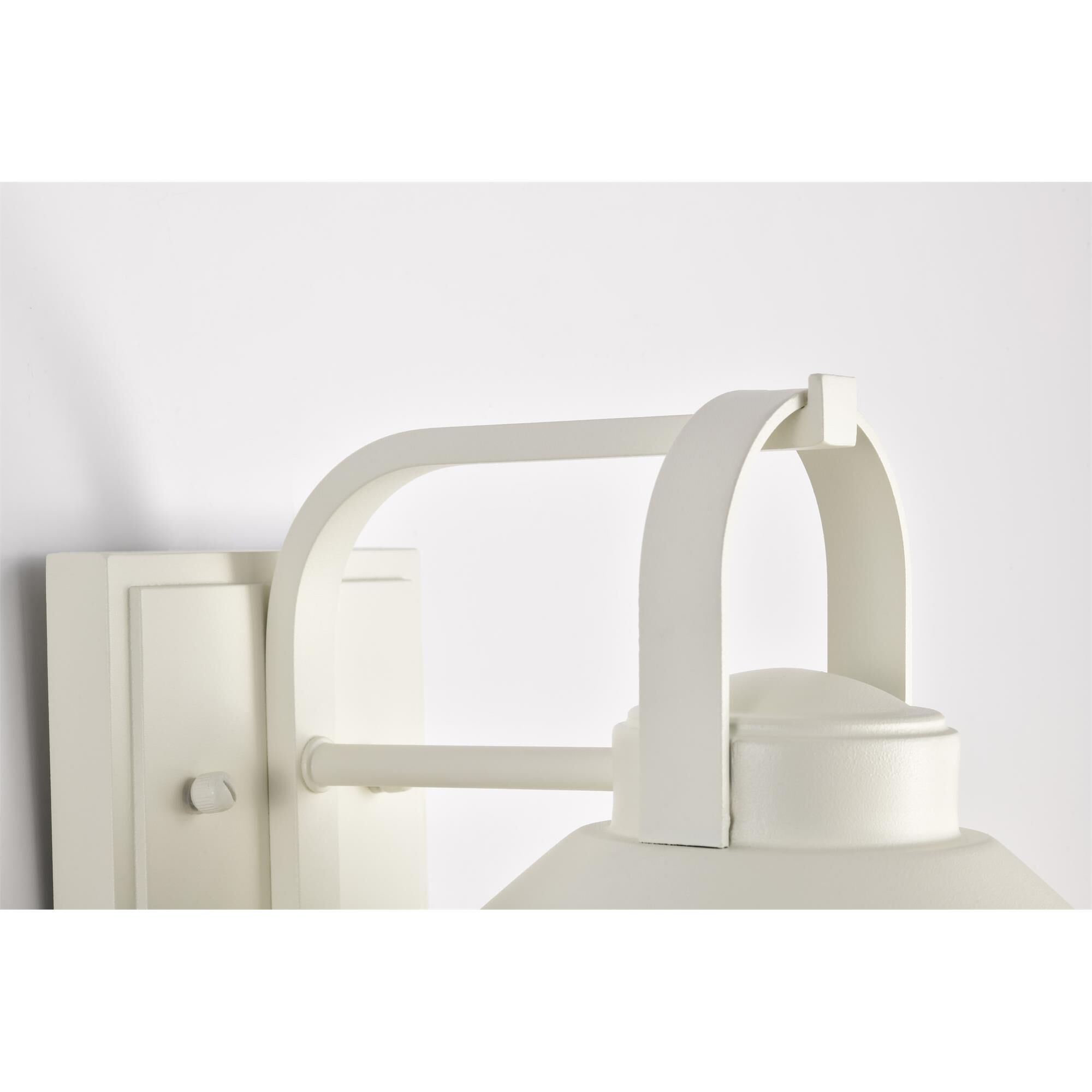 Shown in White finish and Clear Seeded glass