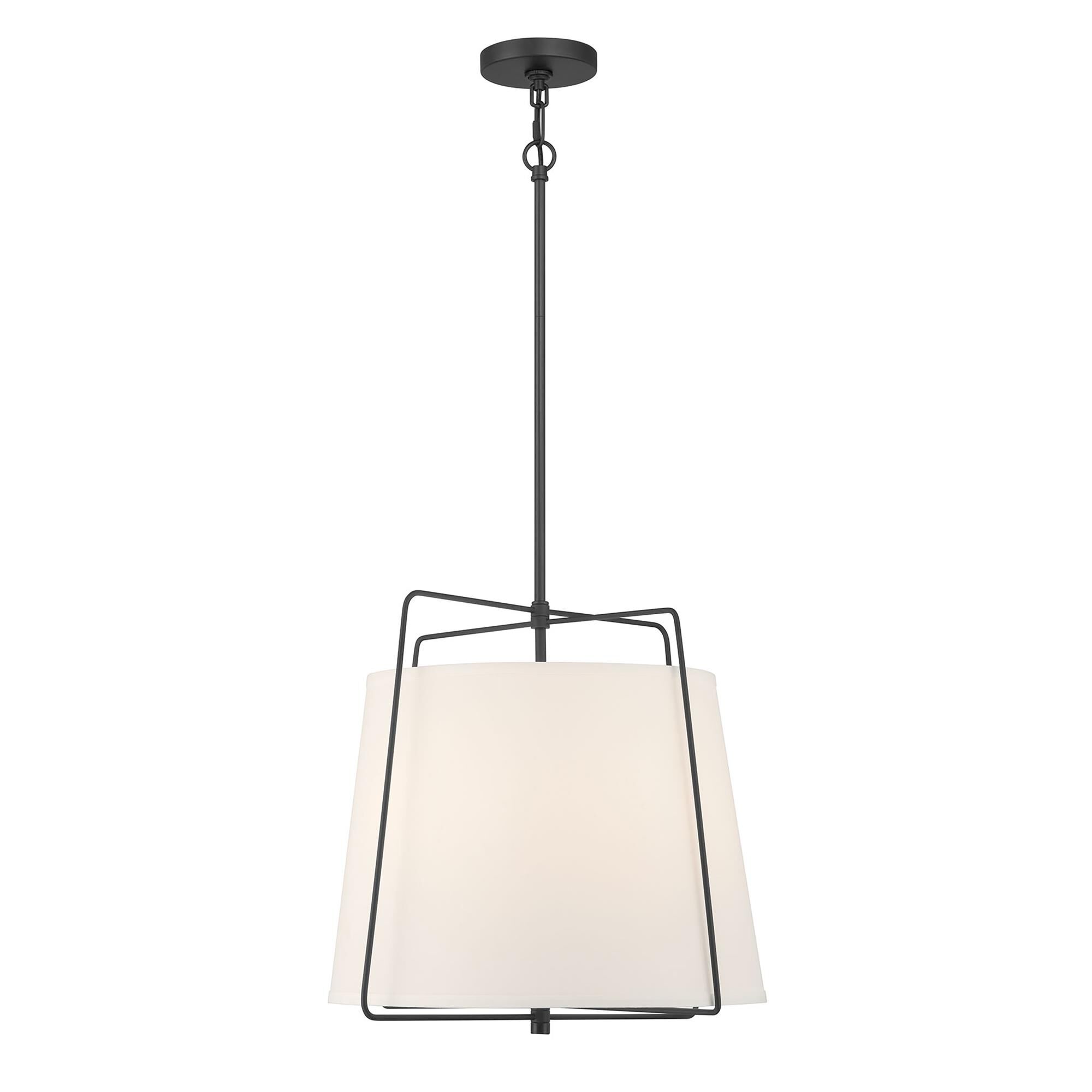 Shown in Matte Black finish and White glass